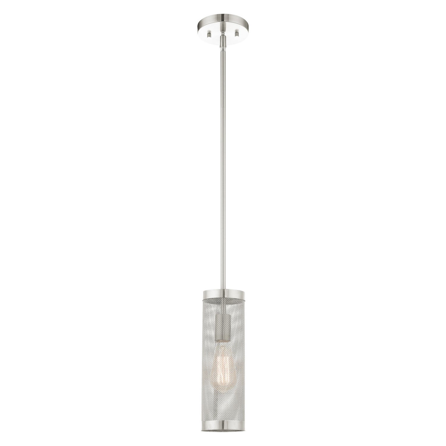 Livex Lighting - 46211-91 - One Light Pendant - Industro - Brushed Nickel