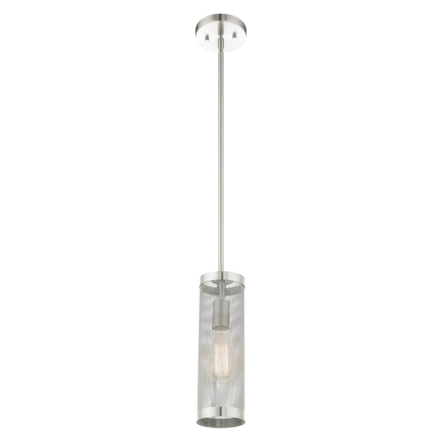Livex Lighting - 46211-91 - One Light Pendant - Industro - Brushed Nickel