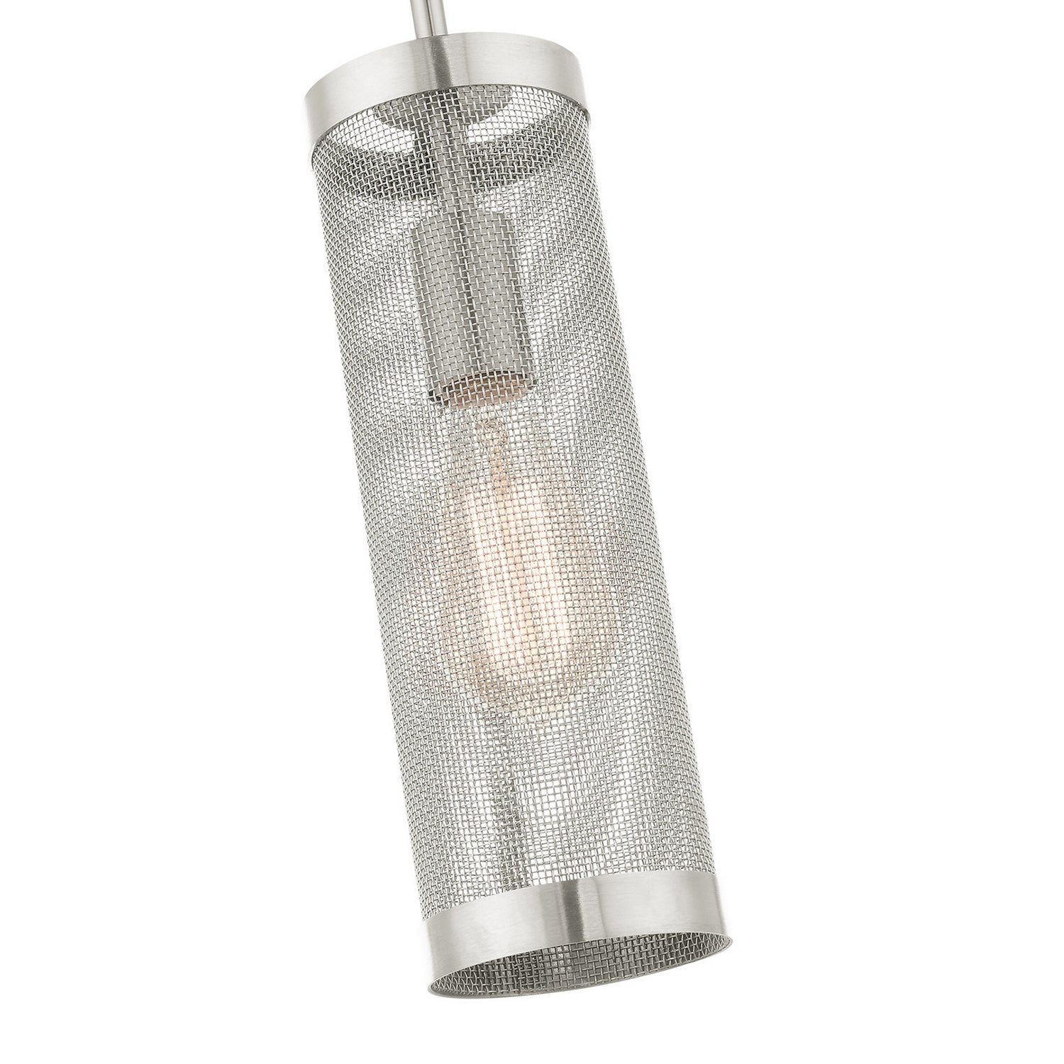 Livex Lighting - 46211-91 - One Light Pendant - Industro - Brushed Nickel