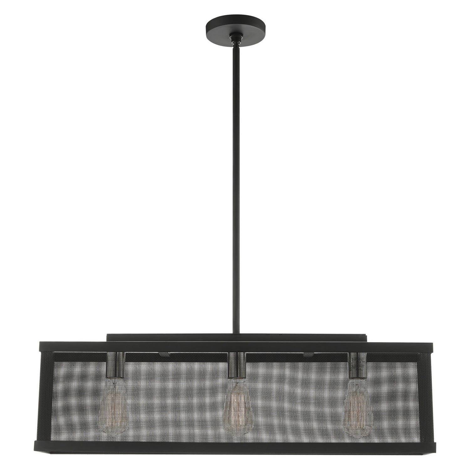 Livex Lighting - 46213-04 - Three Light Chandelier - Industro - Black w/ Brushed Nickels