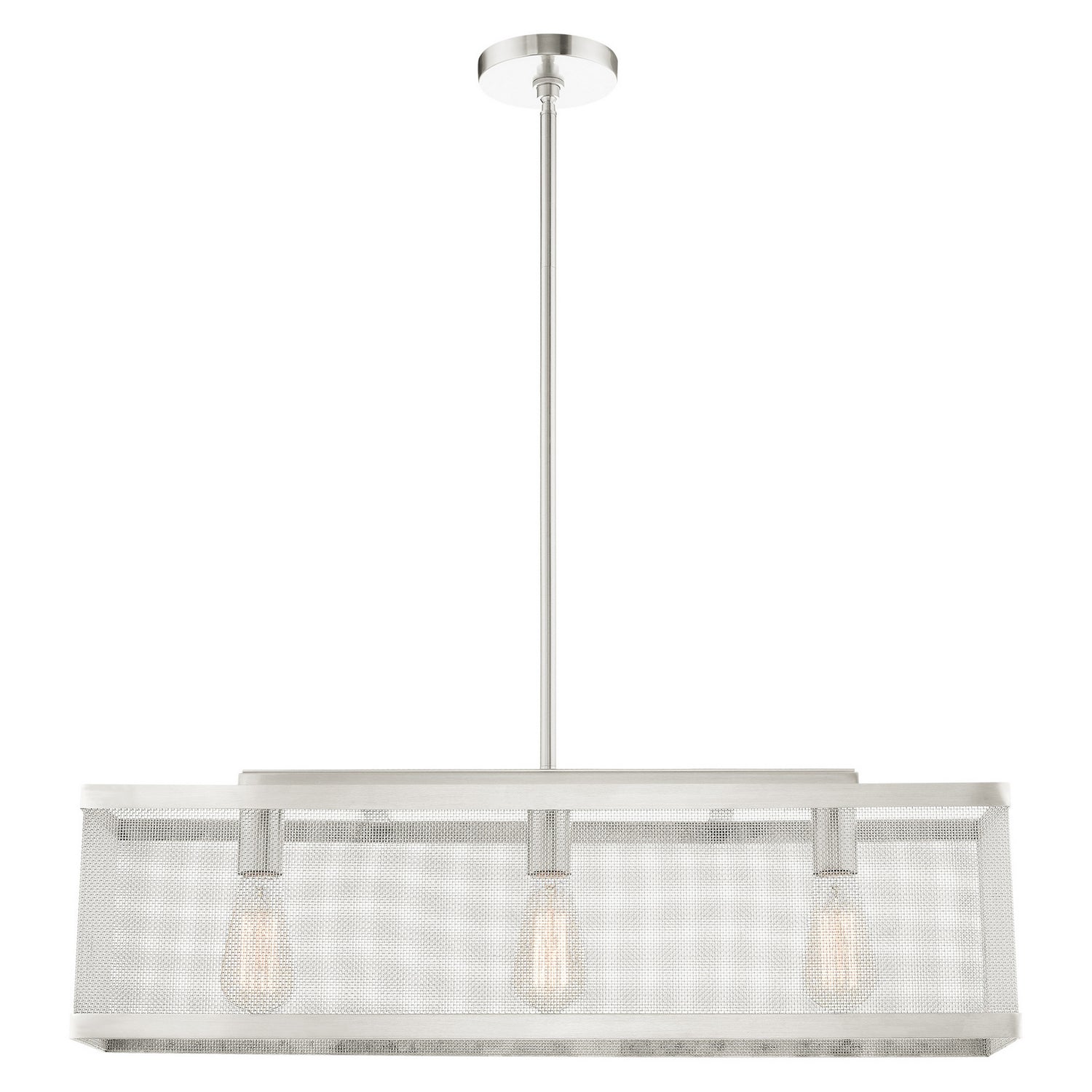 Livex Lighting - 46213-91 - Three Light Chandelier - Industro - Brushed Nickel