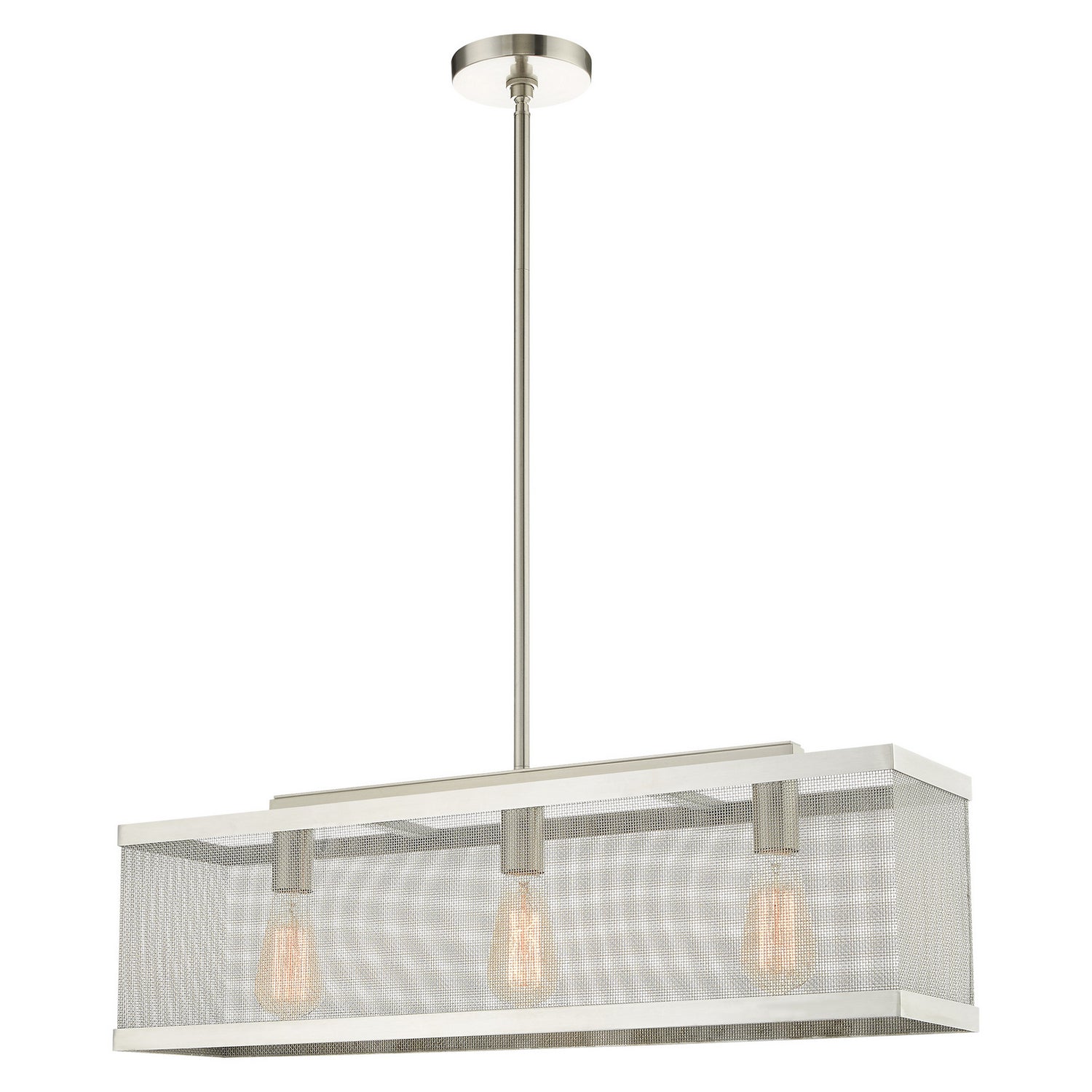 Livex Lighting - 46213-91 - Three Light Chandelier - Industro - Brushed Nickel