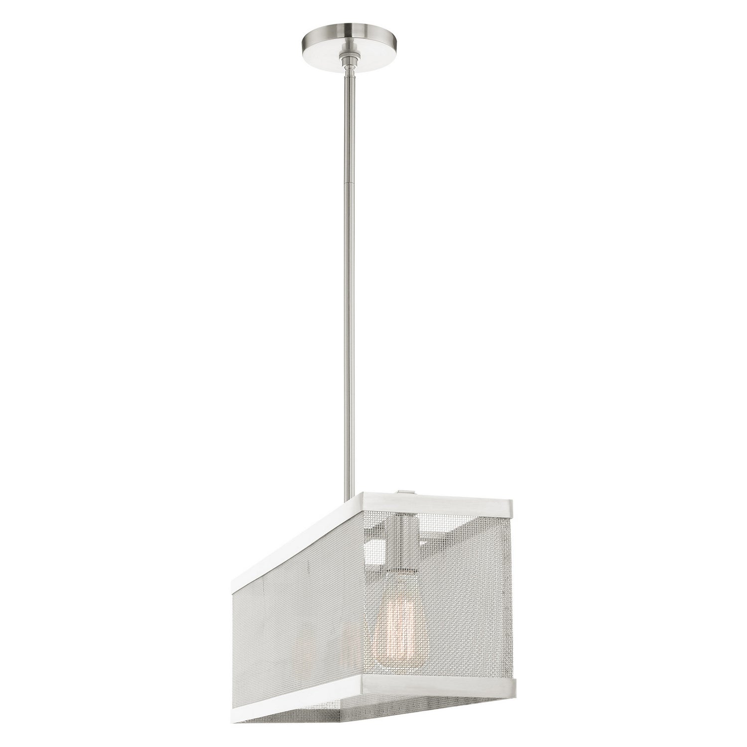 Livex Lighting - 46213-91 - Three Light Chandelier - Industro - Brushed Nickel