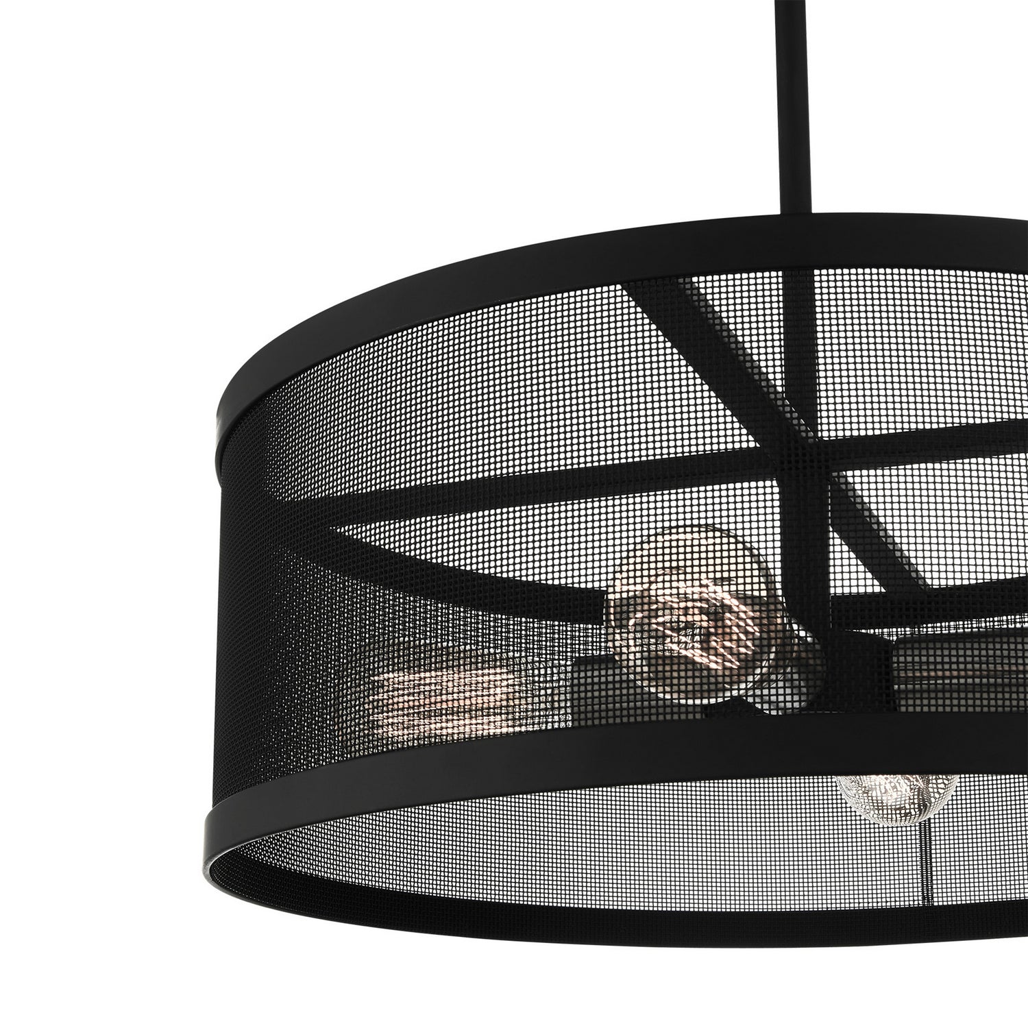 Livex Lighting - 46214-04 - Four Light Chandelier - Industro - Black w/ Brushed Nickels