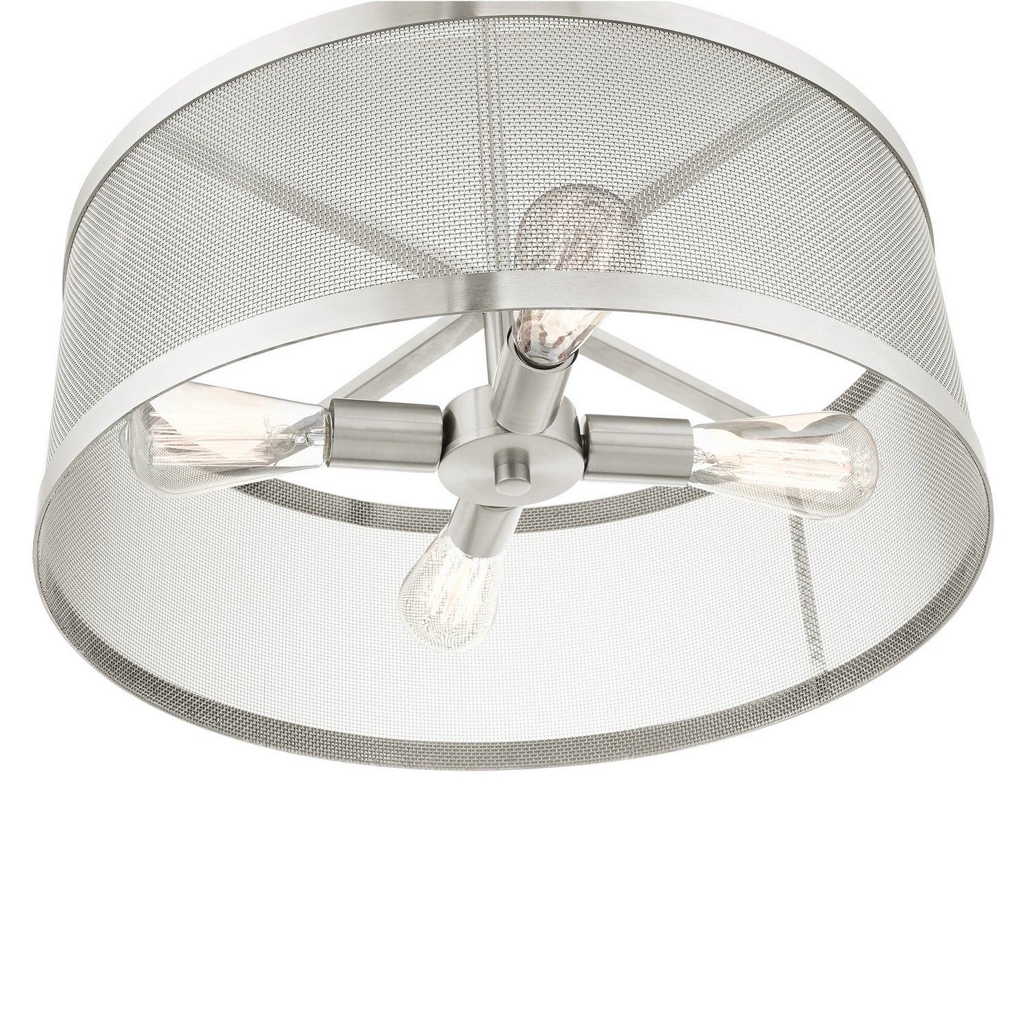 Livex Lighting - 46214-91 - Four Light Chandelier - Industro - Brushed Nickel