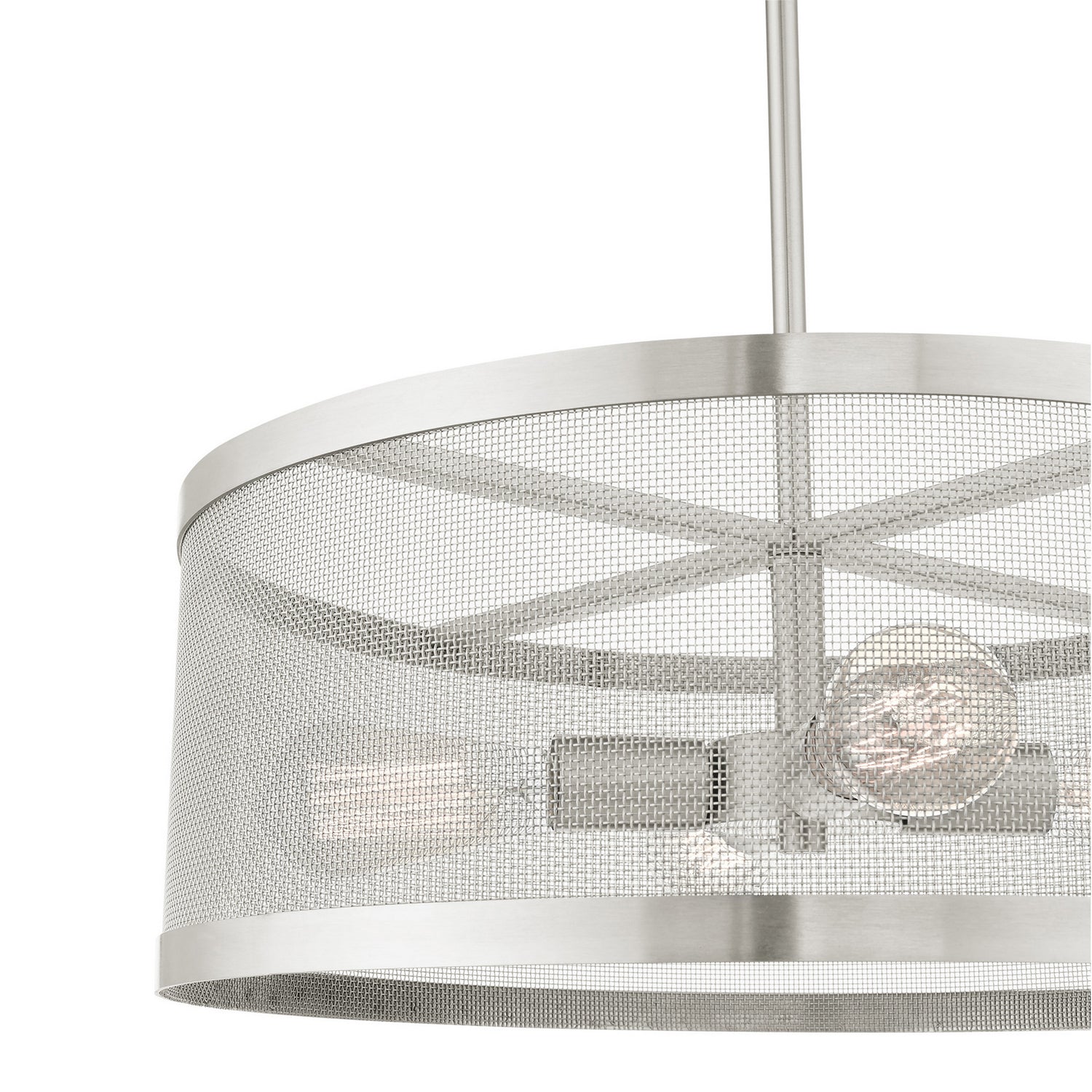 Livex Lighting - 46214-91 - Four Light Chandelier - Industro - Brushed Nickel