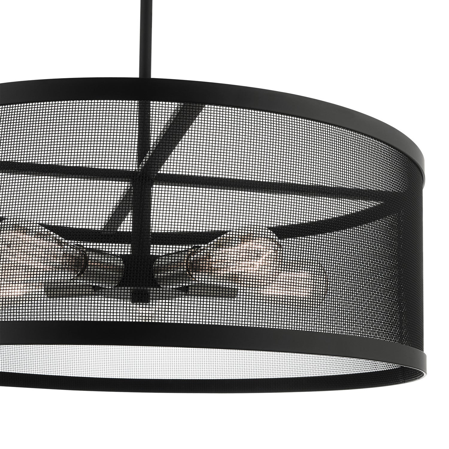 Livex Lighting - 46215-04 - Five Light Chandelier - Industro - Black w/ Brushed Nickels