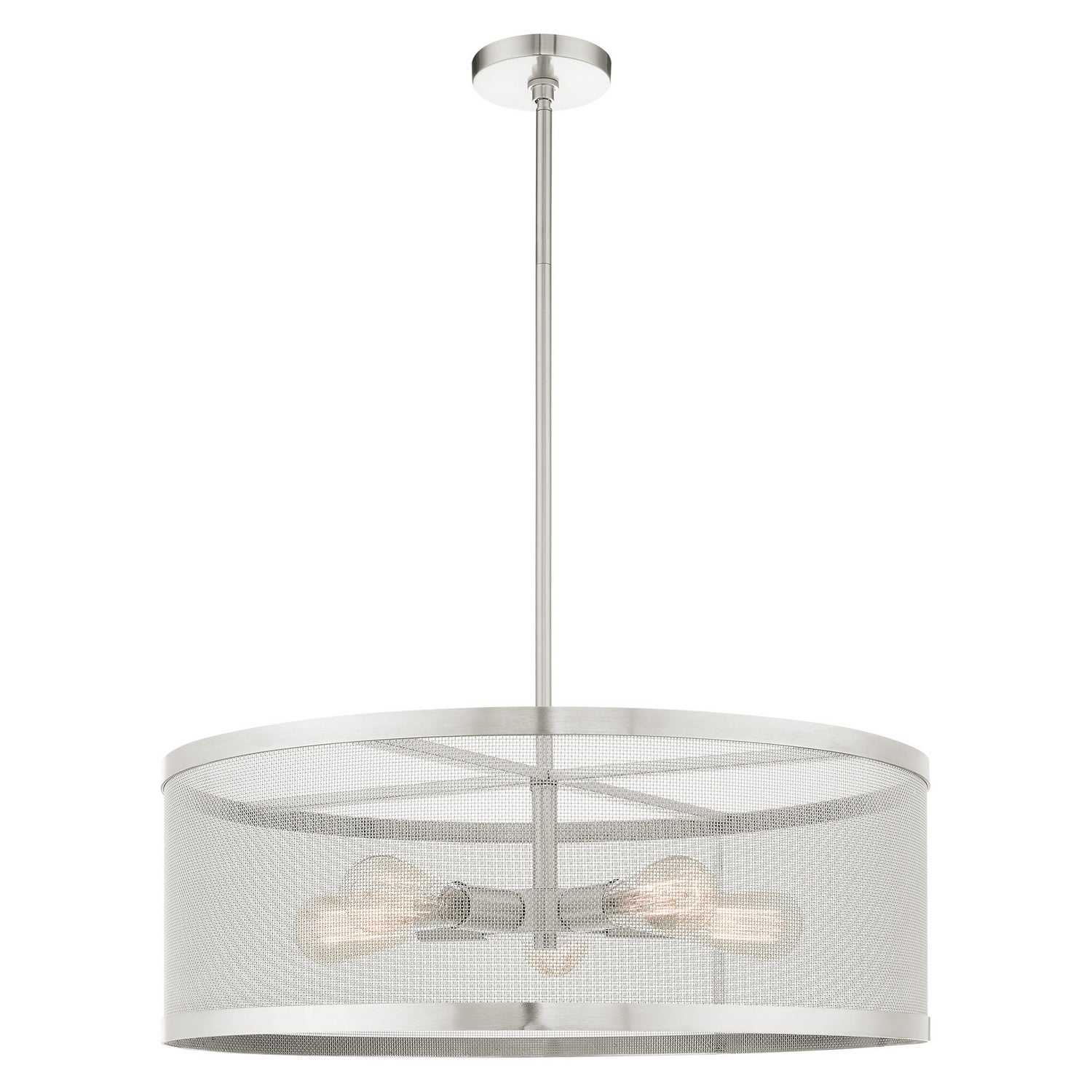 Livex Lighting - 46215-91 - Five Light Chandelier - Industro - Brushed Nickel