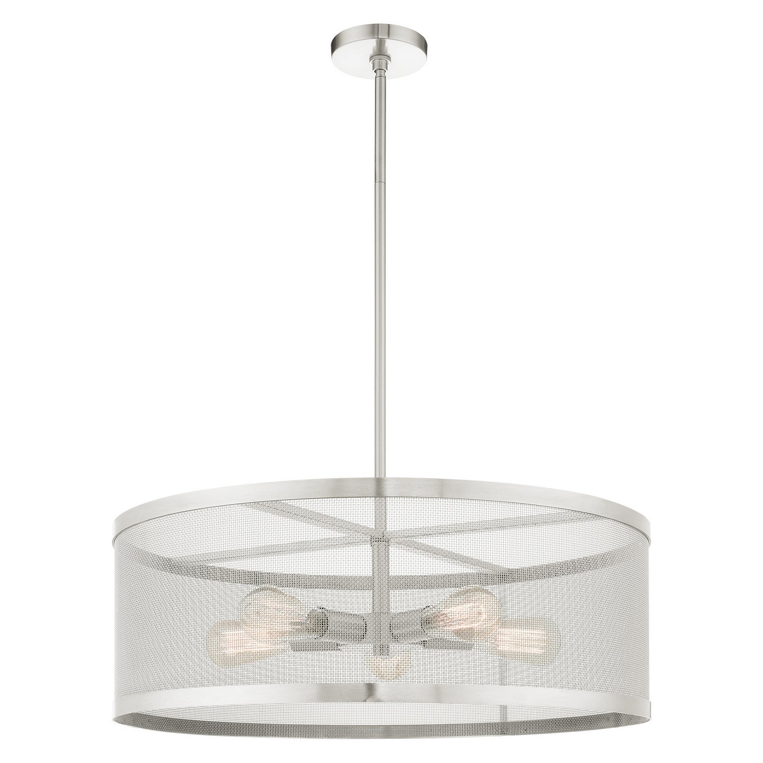 Livex Lighting - 46215-91 - Five Light Chandelier - Industro - Brushed Nickel