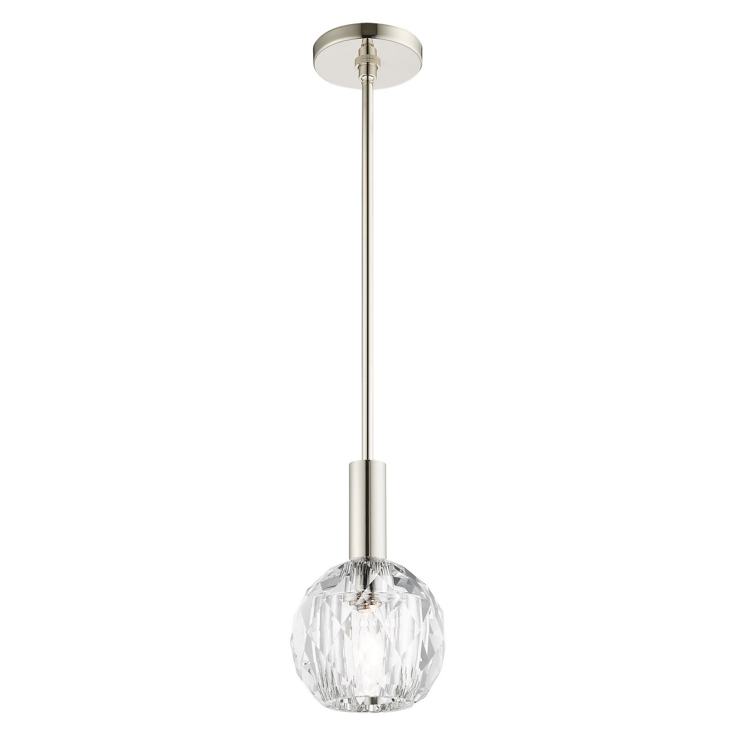 Livex Lighting - 46321-35 - One Light Pendant - Whitfield - Polished Nickel