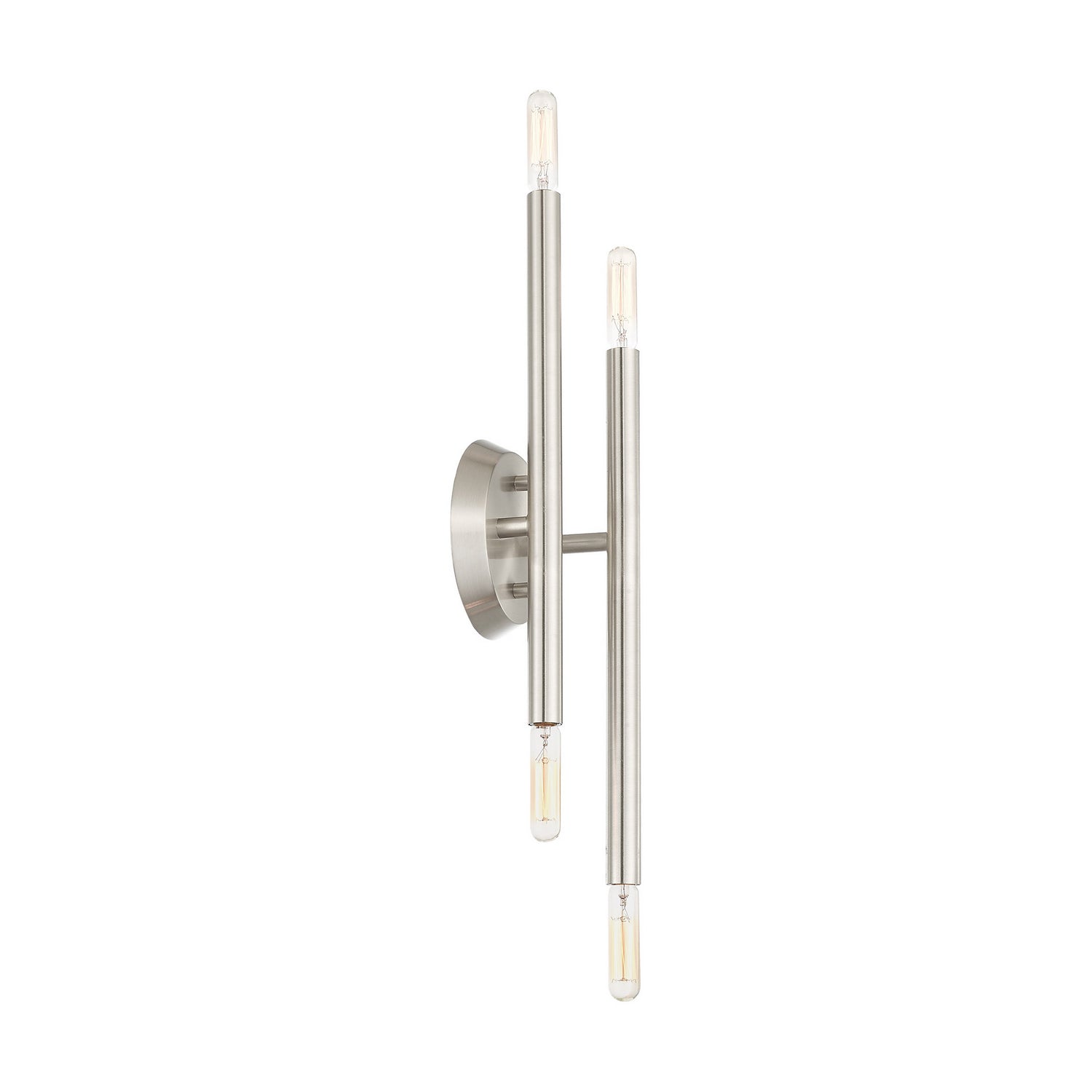 Livex Lighting - 46771-91 - Four Light Wall Sconce - Soho - Brushed Nickel