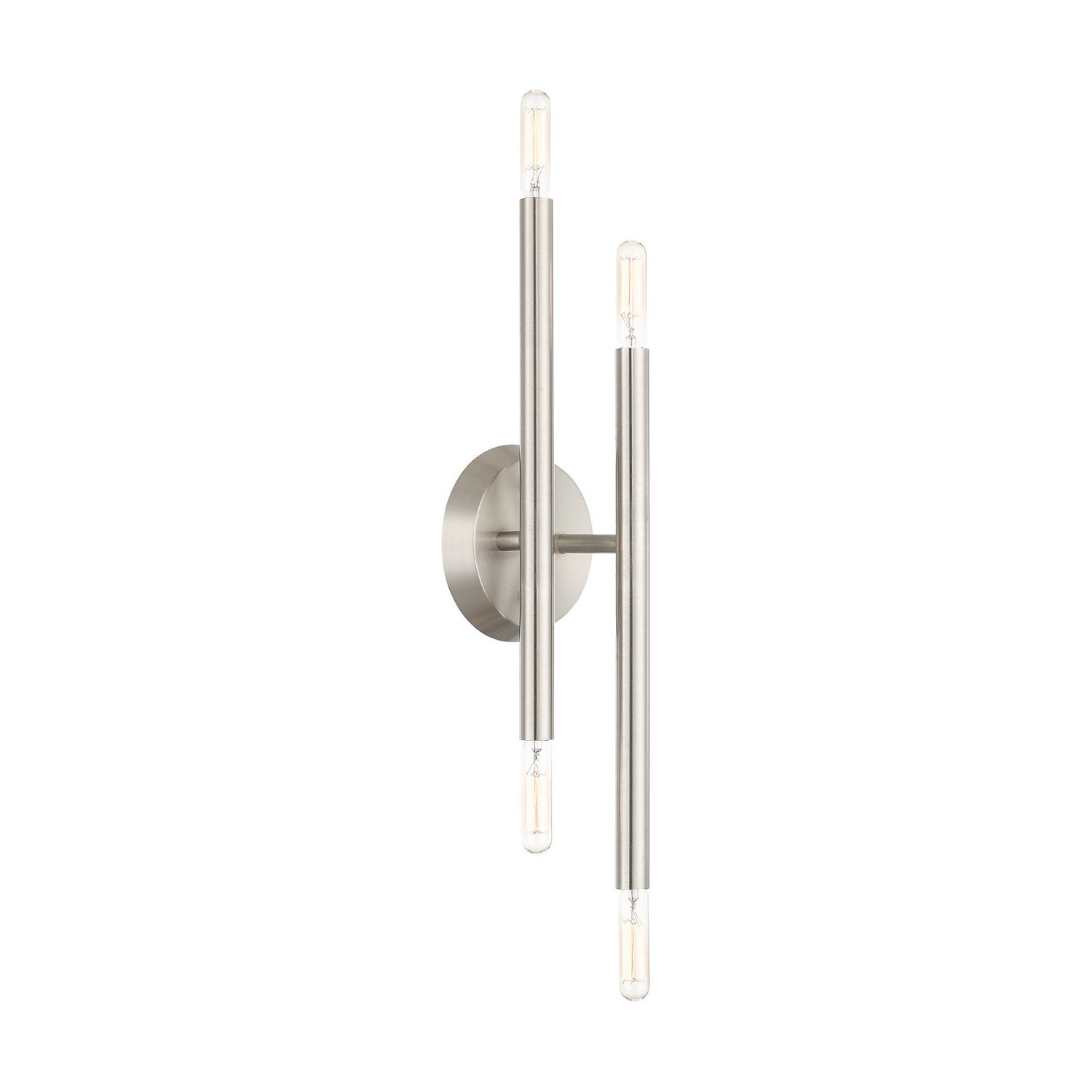 Livex Lighting - 46771-91 - Four Light Wall Sconce - Soho - Brushed Nickel