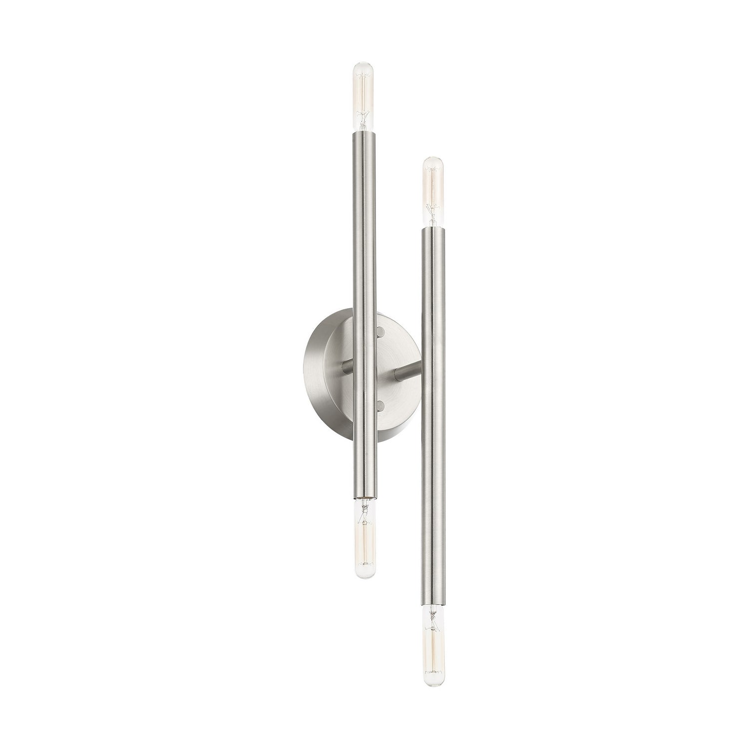 Livex Lighting - 46771-91 - Four Light Wall Sconce - Soho - Brushed Nickel
