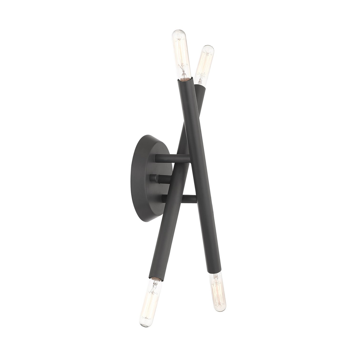Livex Lighting - 46772-76 - Four Light Wall Sconce - Soho - Scandinavian Gray