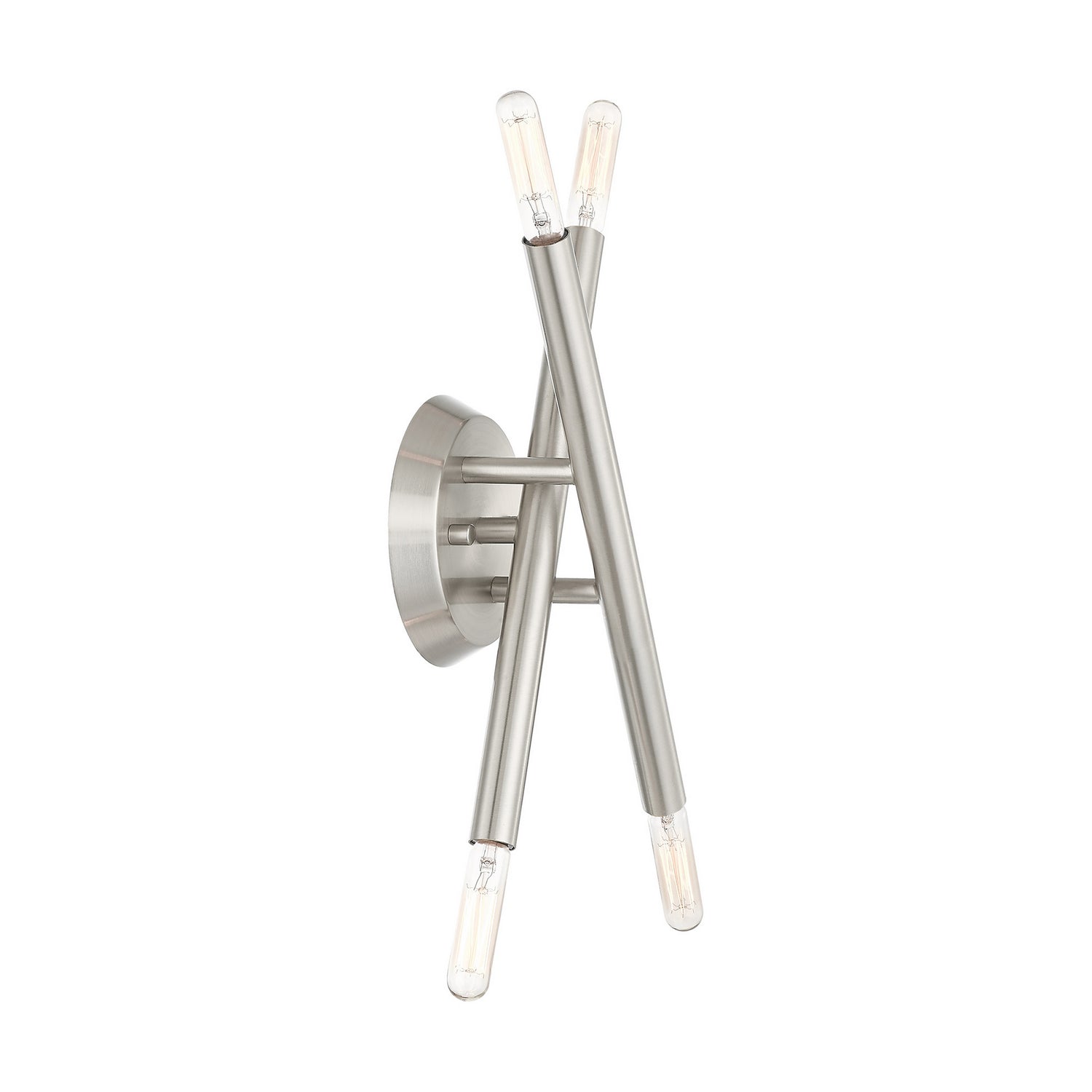Livex Lighting - 46772-91 - Four Light Wall Sconce - Soho - Brushed Nickel
