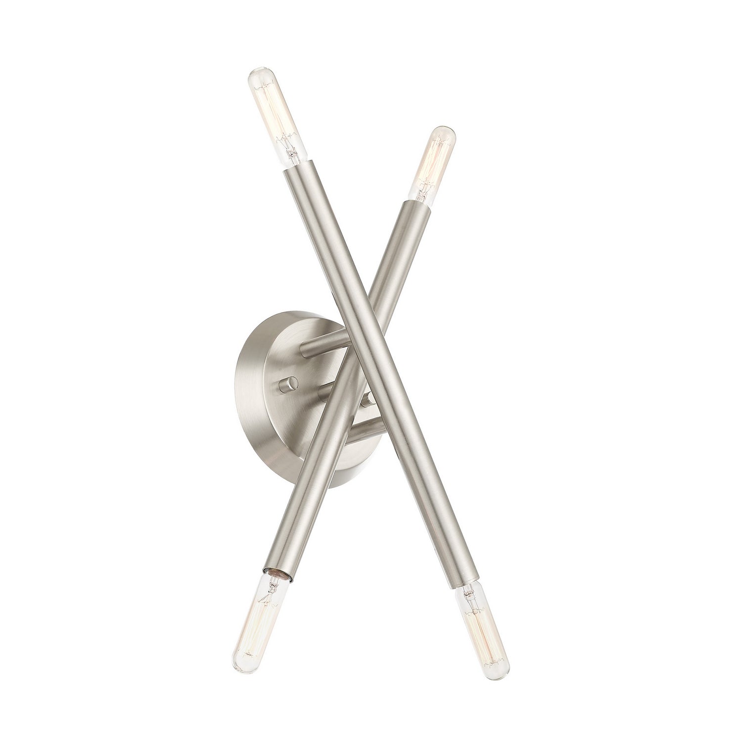 Livex Lighting - 46772-91 - Four Light Wall Sconce - Soho - Brushed Nickel