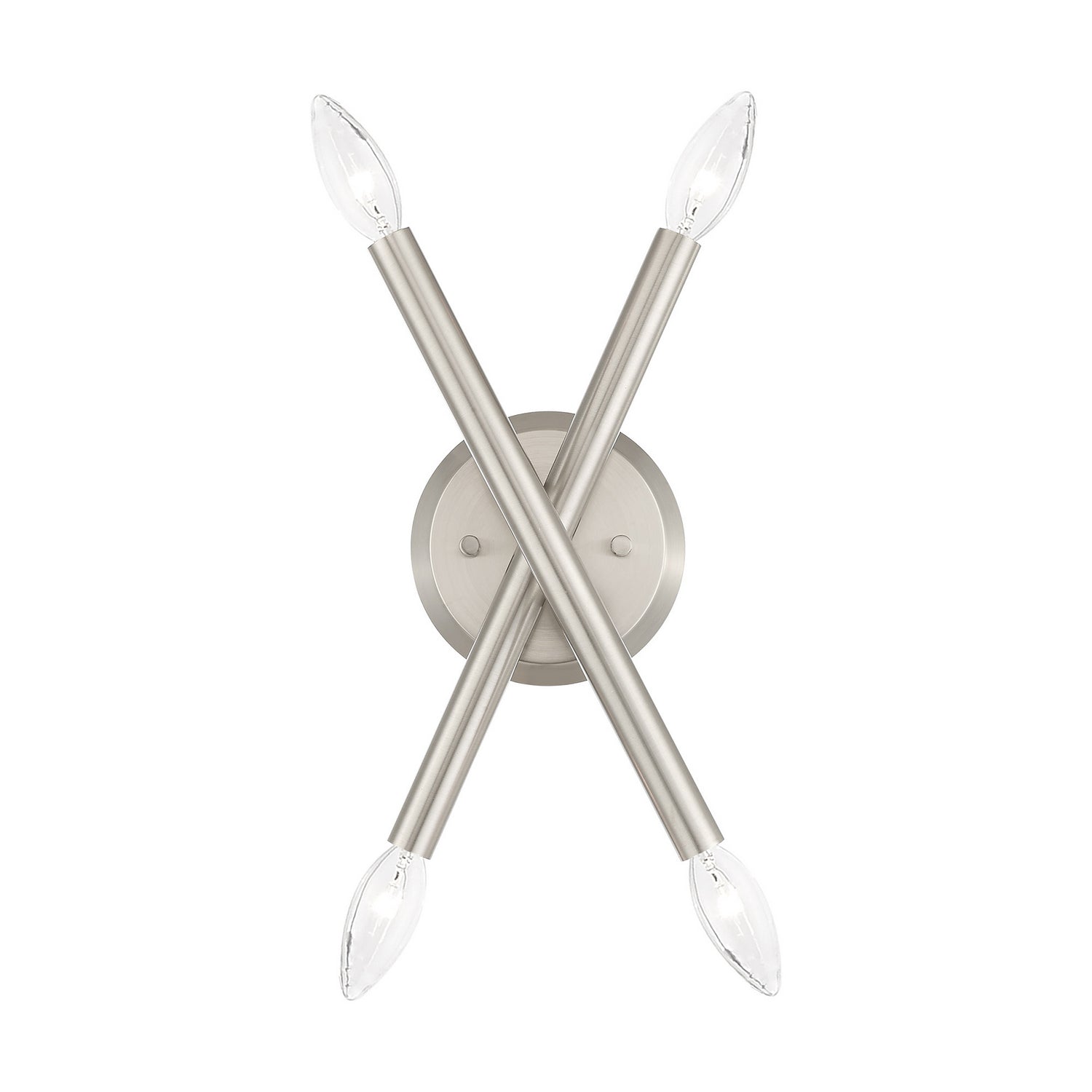 Livex Lighting - 46772-91 - Four Light Wall Sconce - Soho - Brushed Nickel
