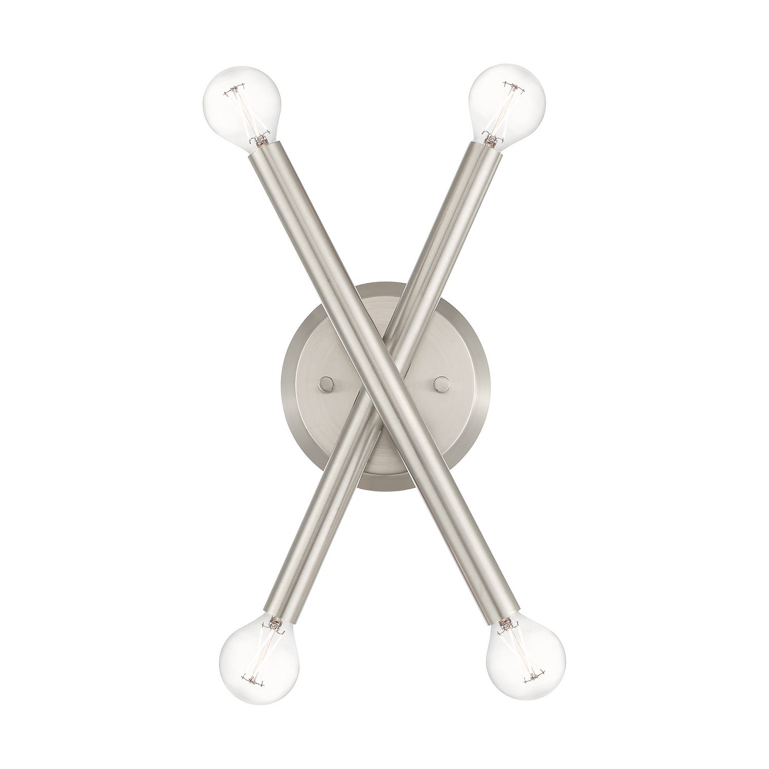 Livex Lighting - 46772-91 - Four Light Wall Sconce - Soho - Brushed Nickel