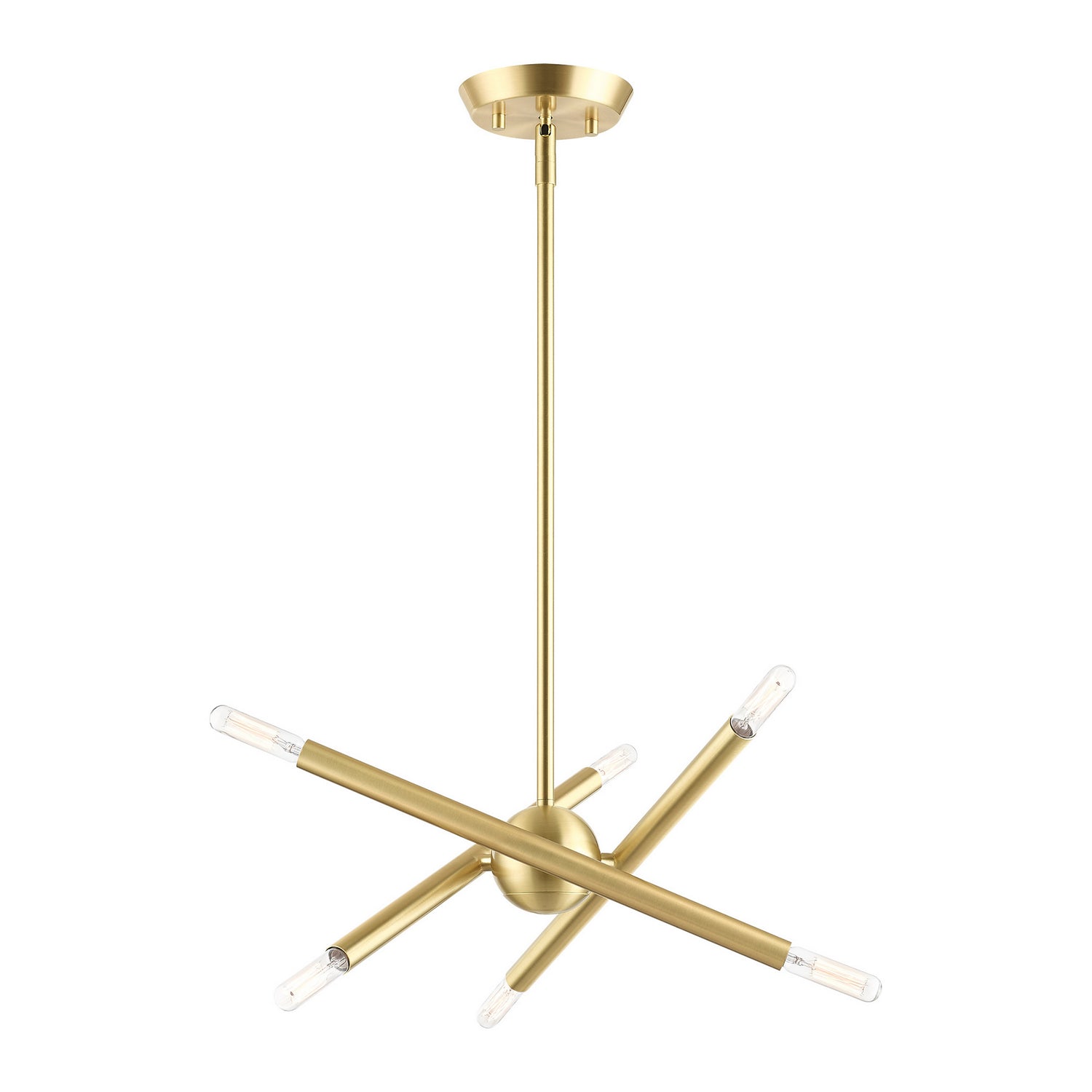 Livex Lighting - 46773-12 - Six Light Chandelier - Soho - Satin Brass