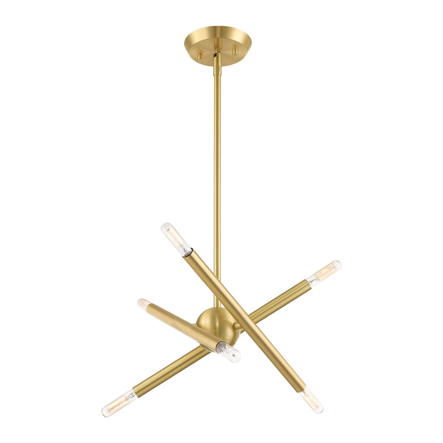 Livex Lighting - 46773-12 - Six Light Chandelier - Soho - Satin Brass