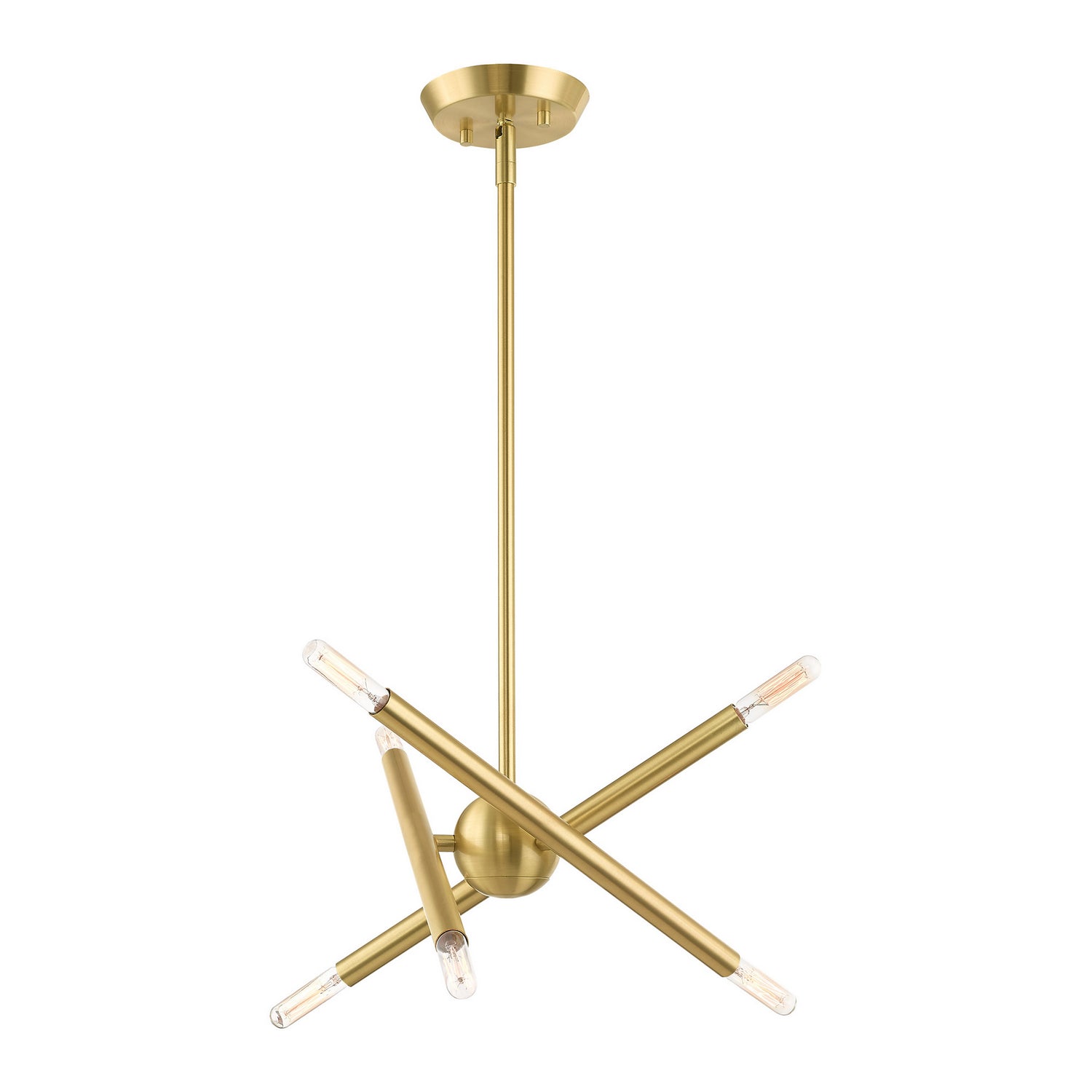 Livex Lighting - 46773-12 - Six Light Chandelier - Soho - Satin Brass