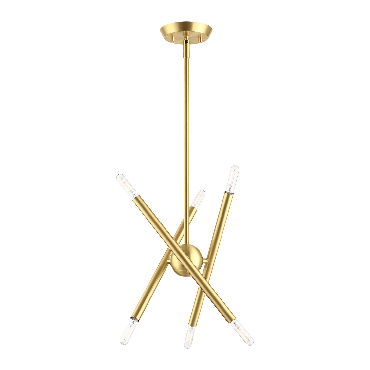 Livex Lighting - 46773-12 - Six Light Chandelier - Soho - Satin Brass