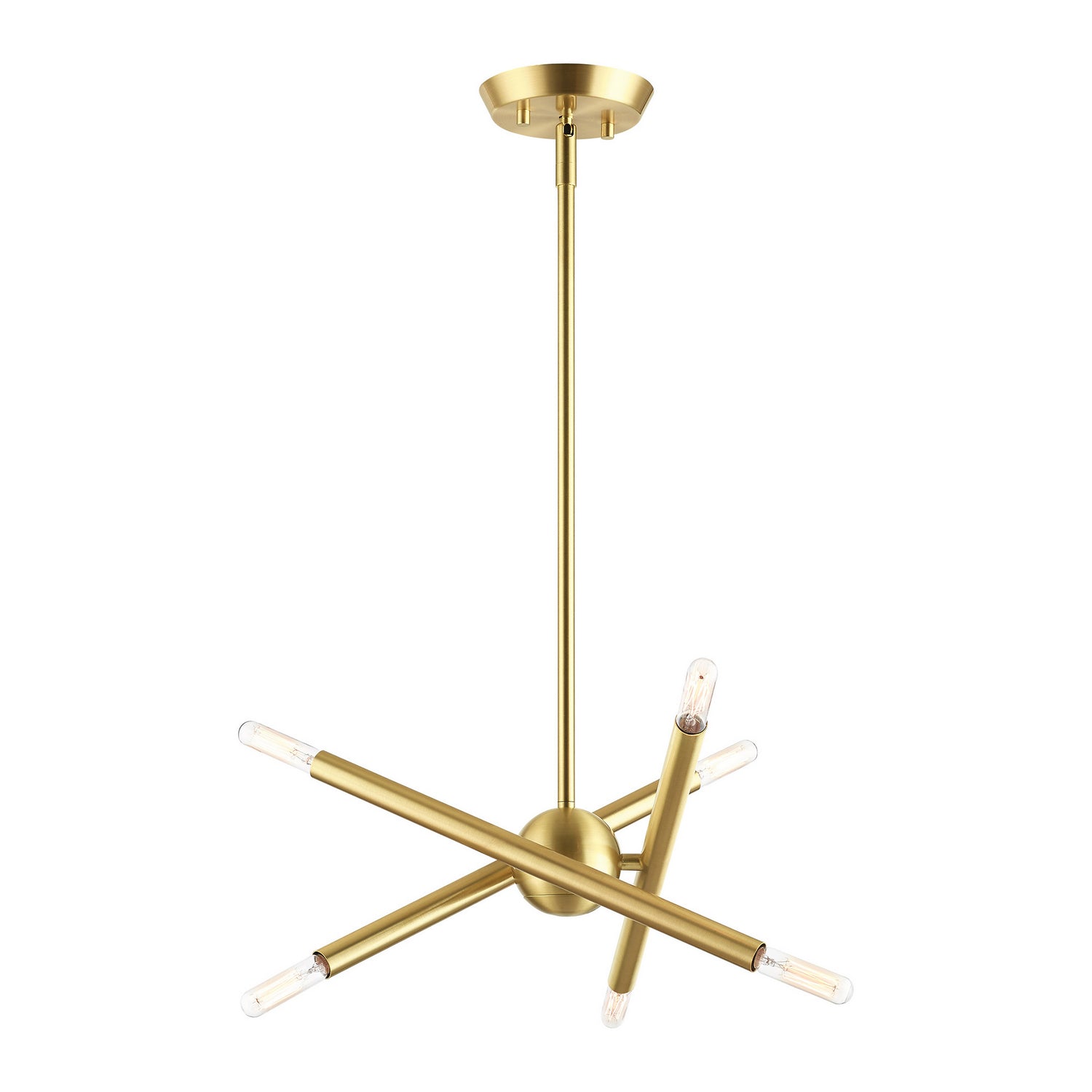 Livex Lighting - 46773-12 - Six Light Chandelier - Soho - Satin Brass