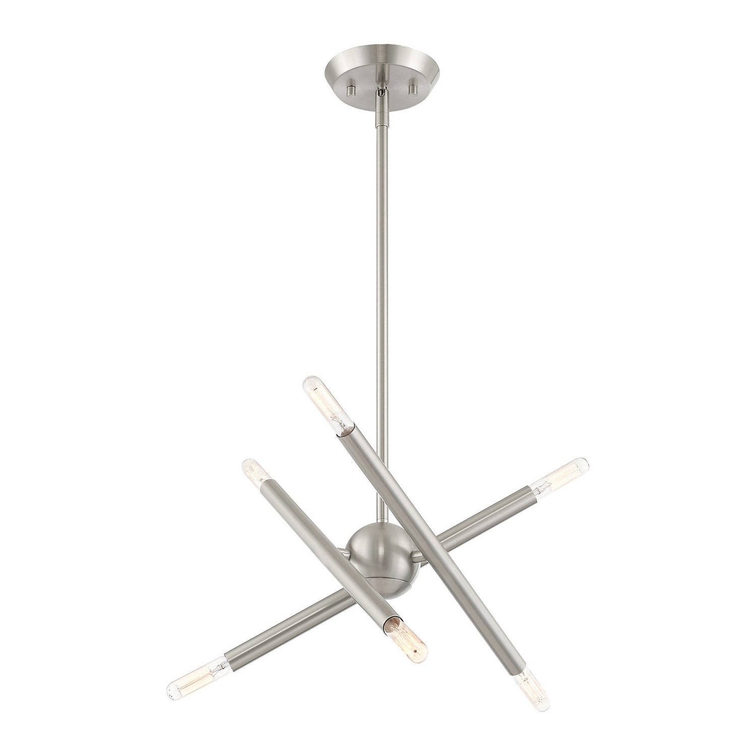 Livex Lighting - 46773-91 - Six Light Chandelier - Soho - Brushed Nickel