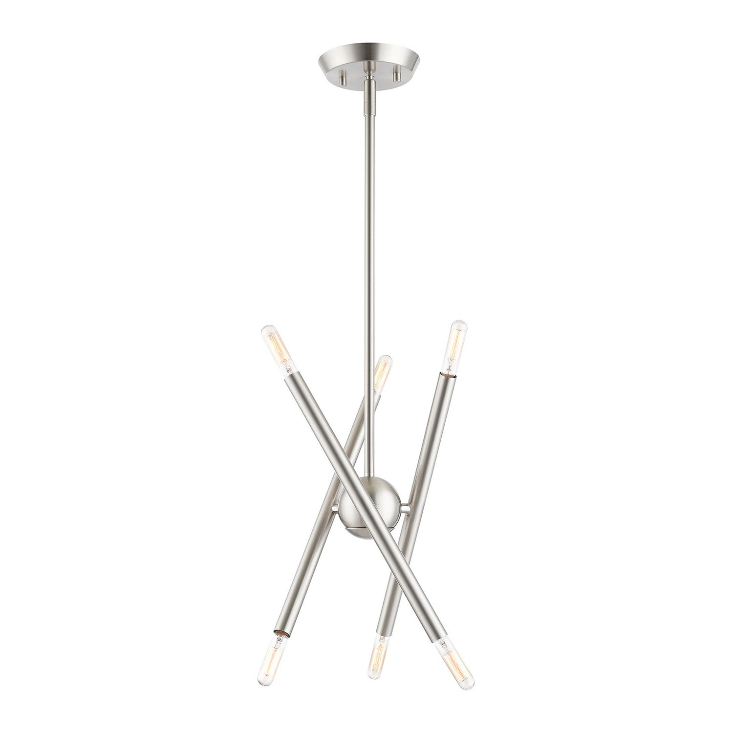Livex Lighting - 46773-91 - Six Light Chandelier - Soho - Brushed Nickel
