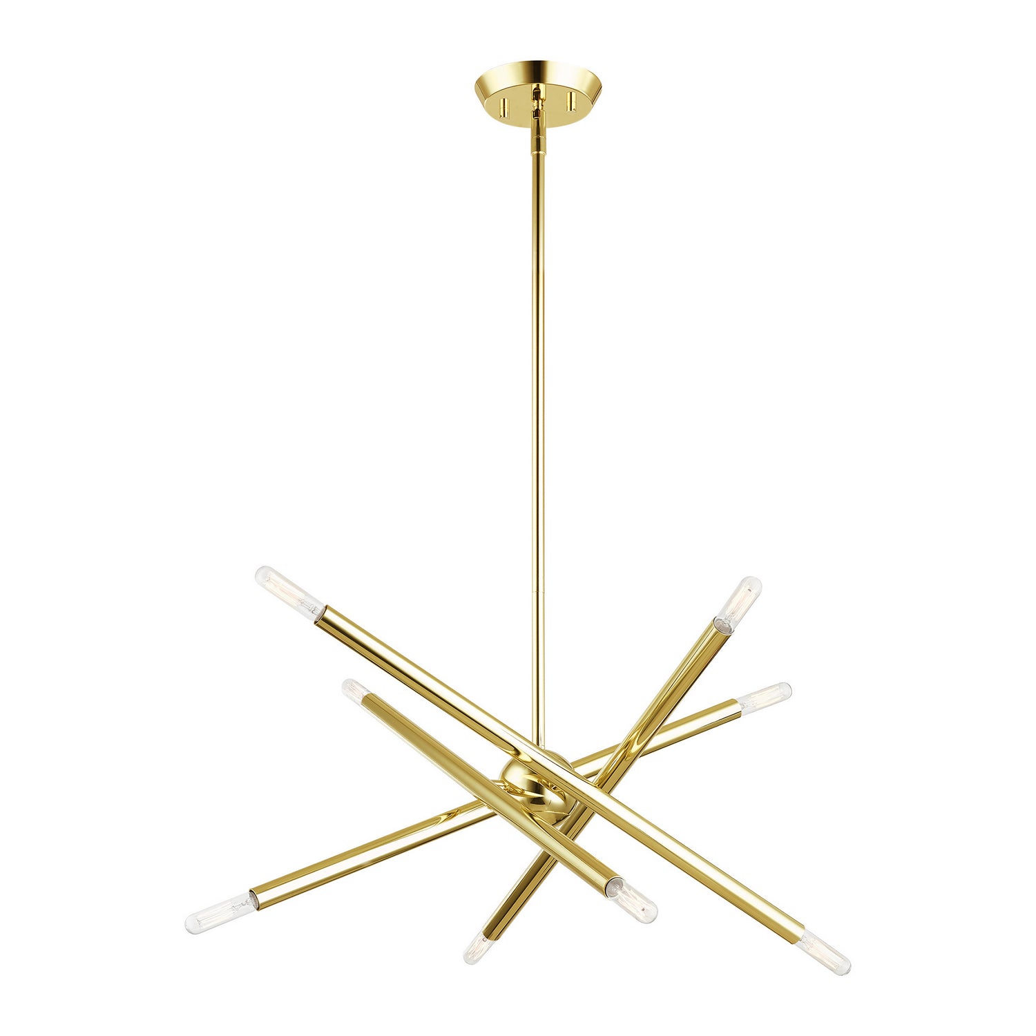 Livex Lighting - 46774-02 - Eight Light Chandelier - Soho - Polished Brass