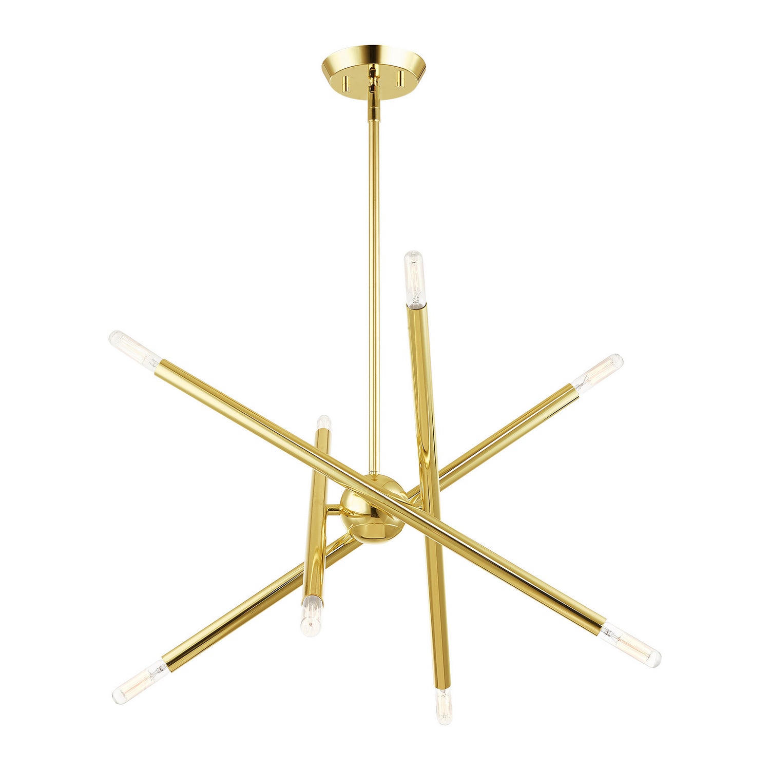 Livex Lighting - 46774-02 - Eight Light Chandelier - Soho - Polished Brass