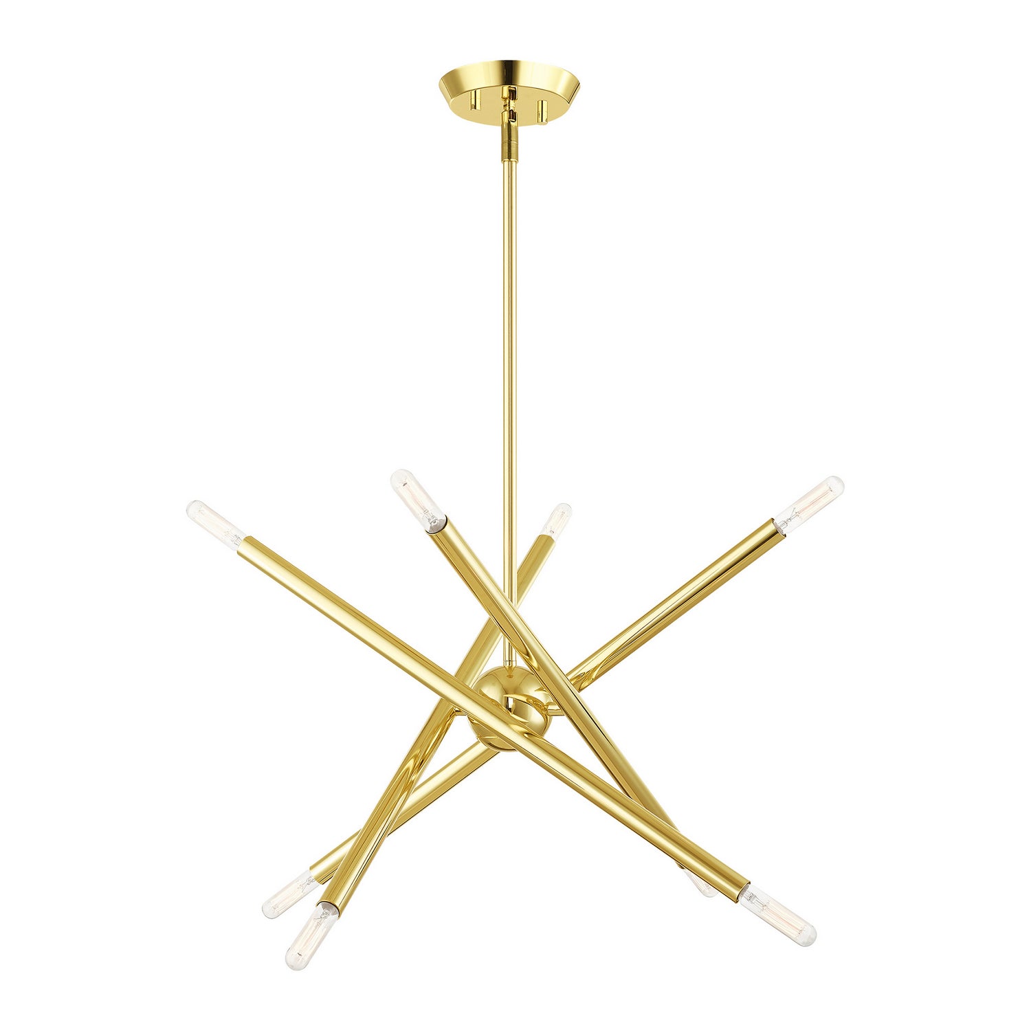 Livex Lighting - 46774-02 - Eight Light Chandelier - Soho - Polished Brass