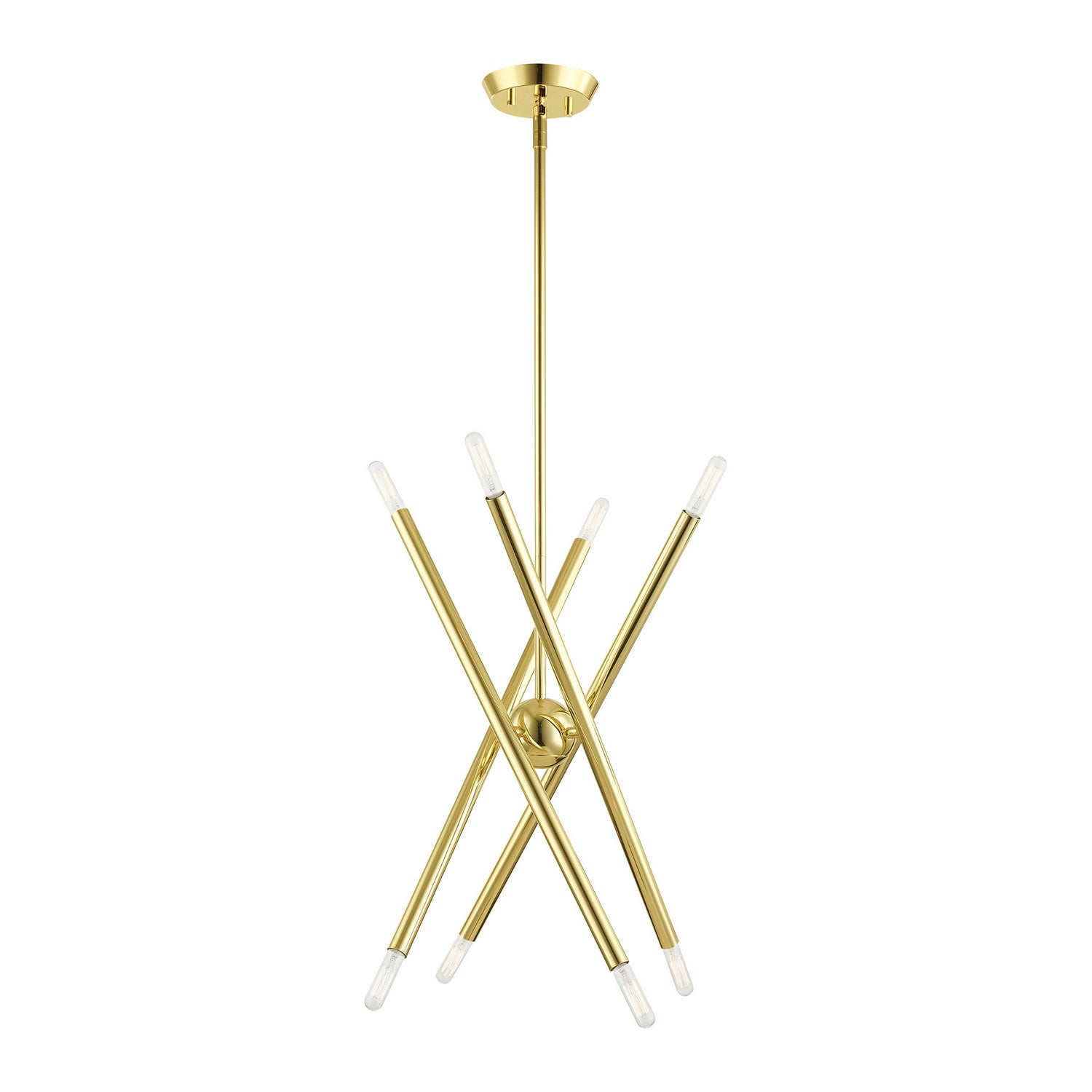 Livex Lighting - 46774-02 - Eight Light Chandelier - Soho - Polished Brass