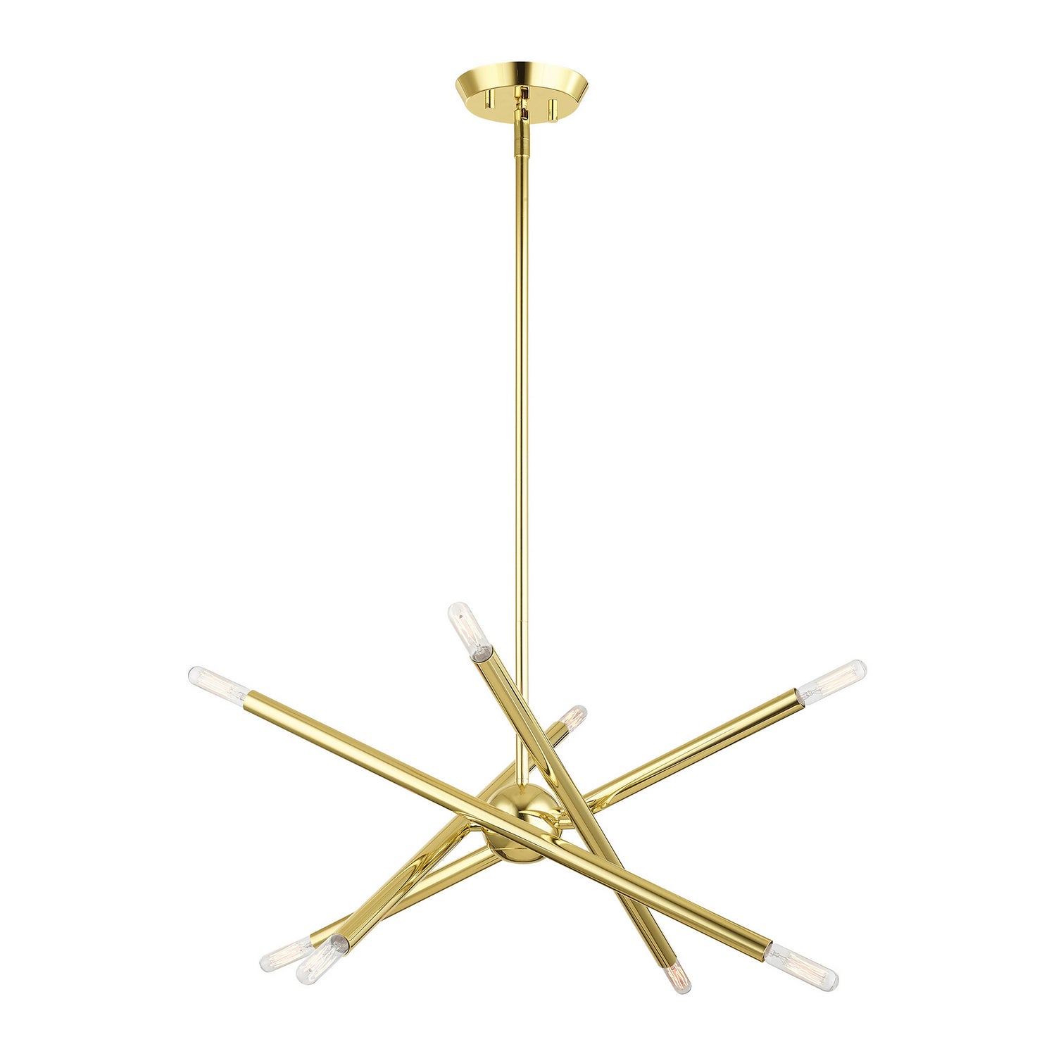 Livex Lighting - 46774-02 - Eight Light Chandelier - Soho - Polished Brass