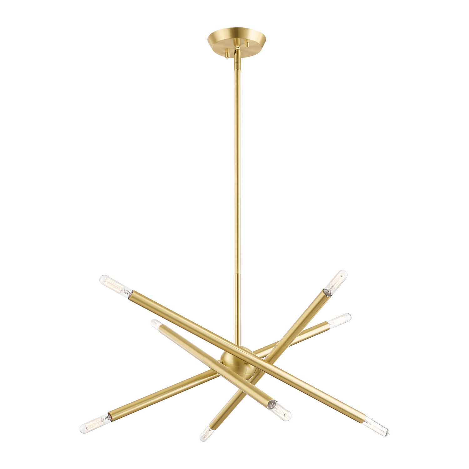 Livex Lighting - 46774-12 - Eight Light Chandelier - Soho - Satin Brass