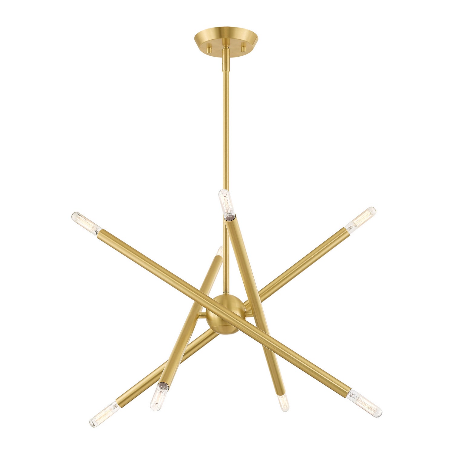Livex Lighting - 46774-12 - Eight Light Chandelier - Soho - Satin Brass