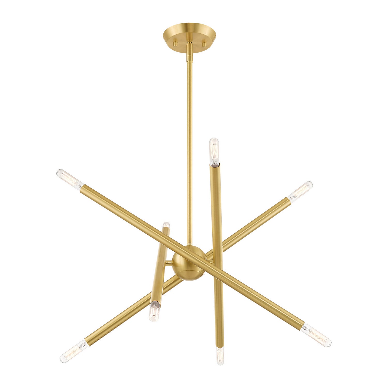 Livex Lighting - 46774-12 - Eight Light Chandelier - Soho - Satin Brass
