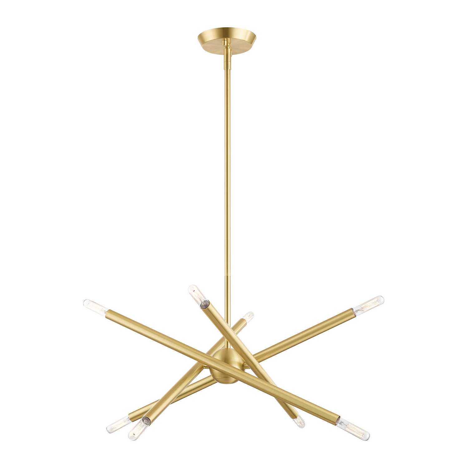 Livex Lighting - 46774-12 - Eight Light Chandelier - Soho - Satin Brass