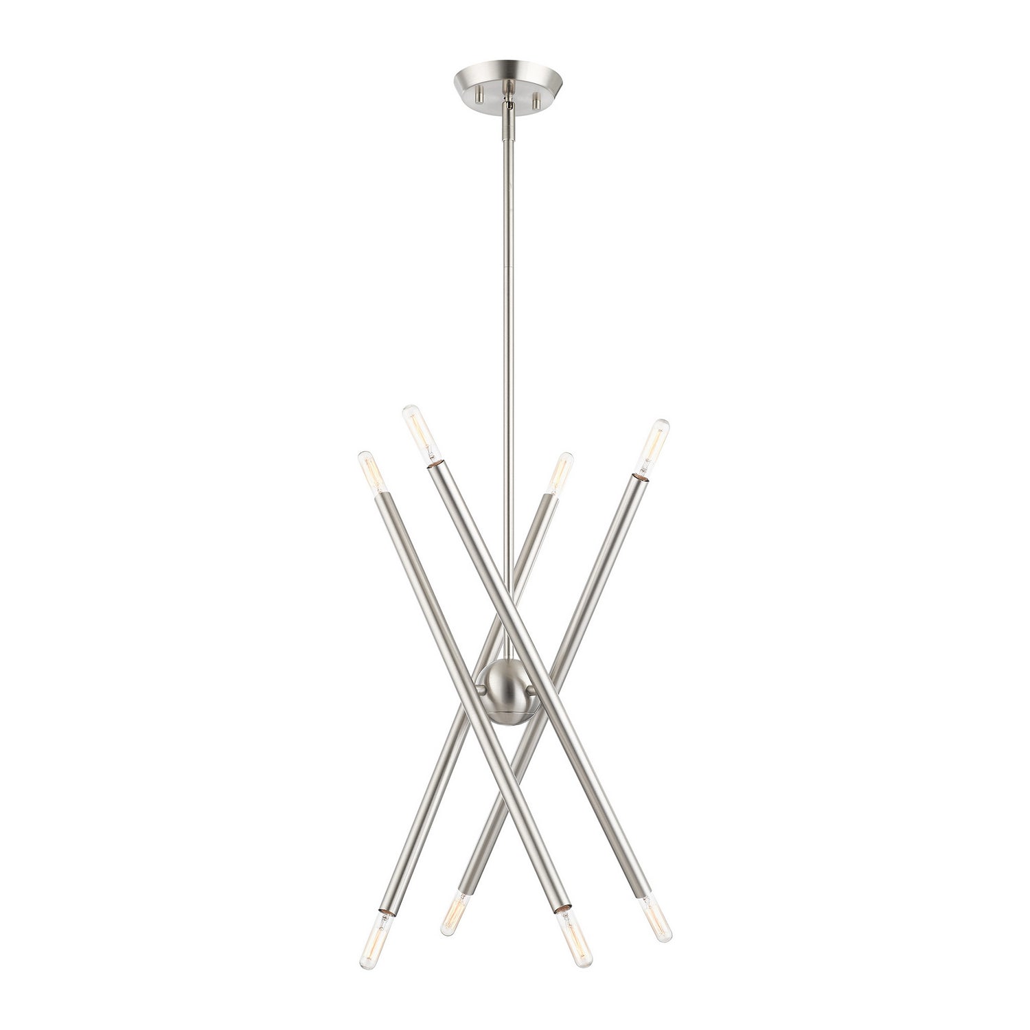 Livex Lighting - 46774-91 - Eight Light Chandelier - Soho - Brushed Nickel