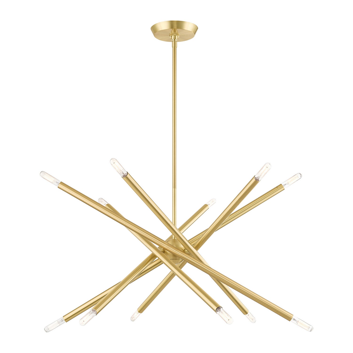 Livex Lighting - 46776-12 - 12 Light Chandelier - Soho - Satin Brass