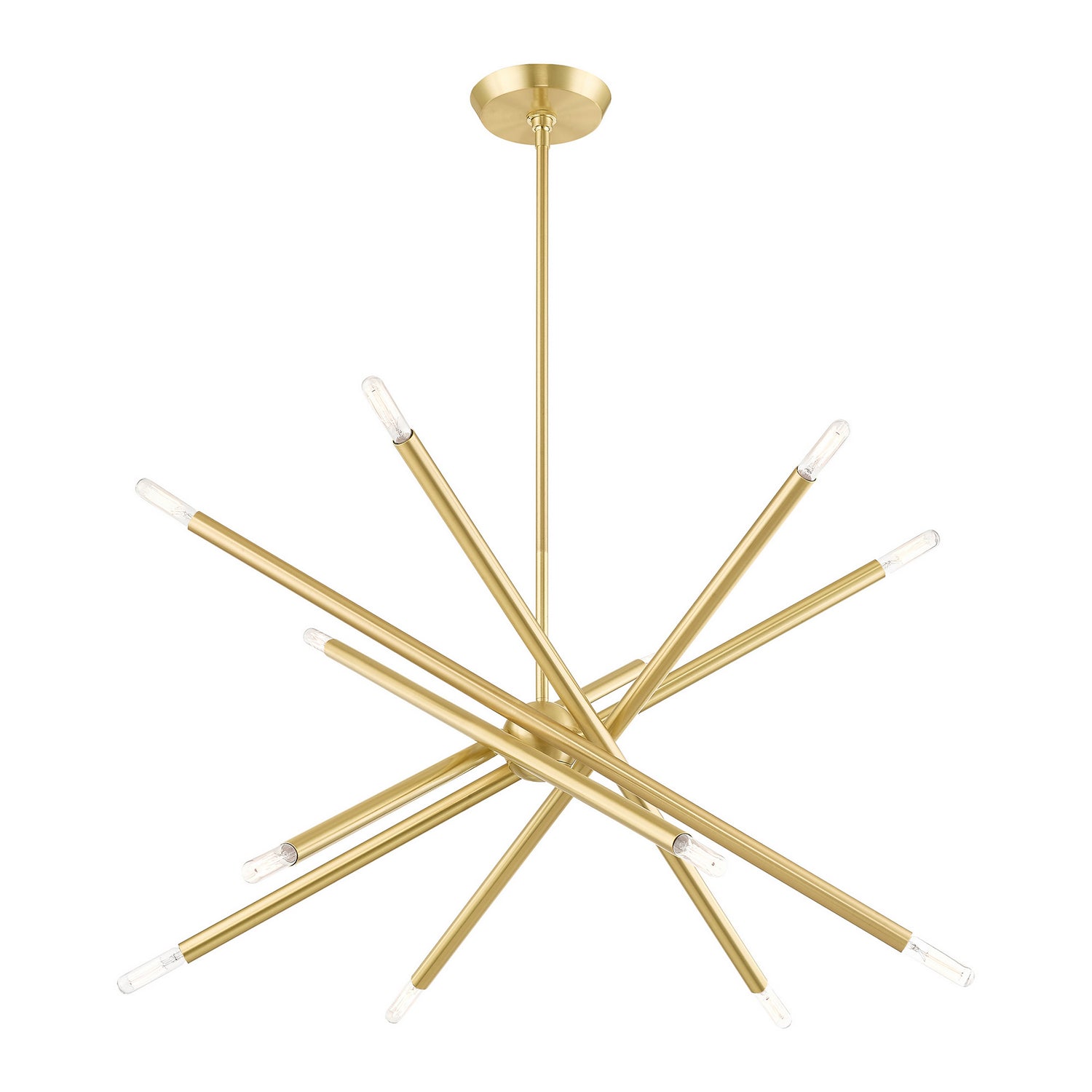 Livex Lighting - 46776-12 - 12 Light Chandelier - Soho - Satin Brass