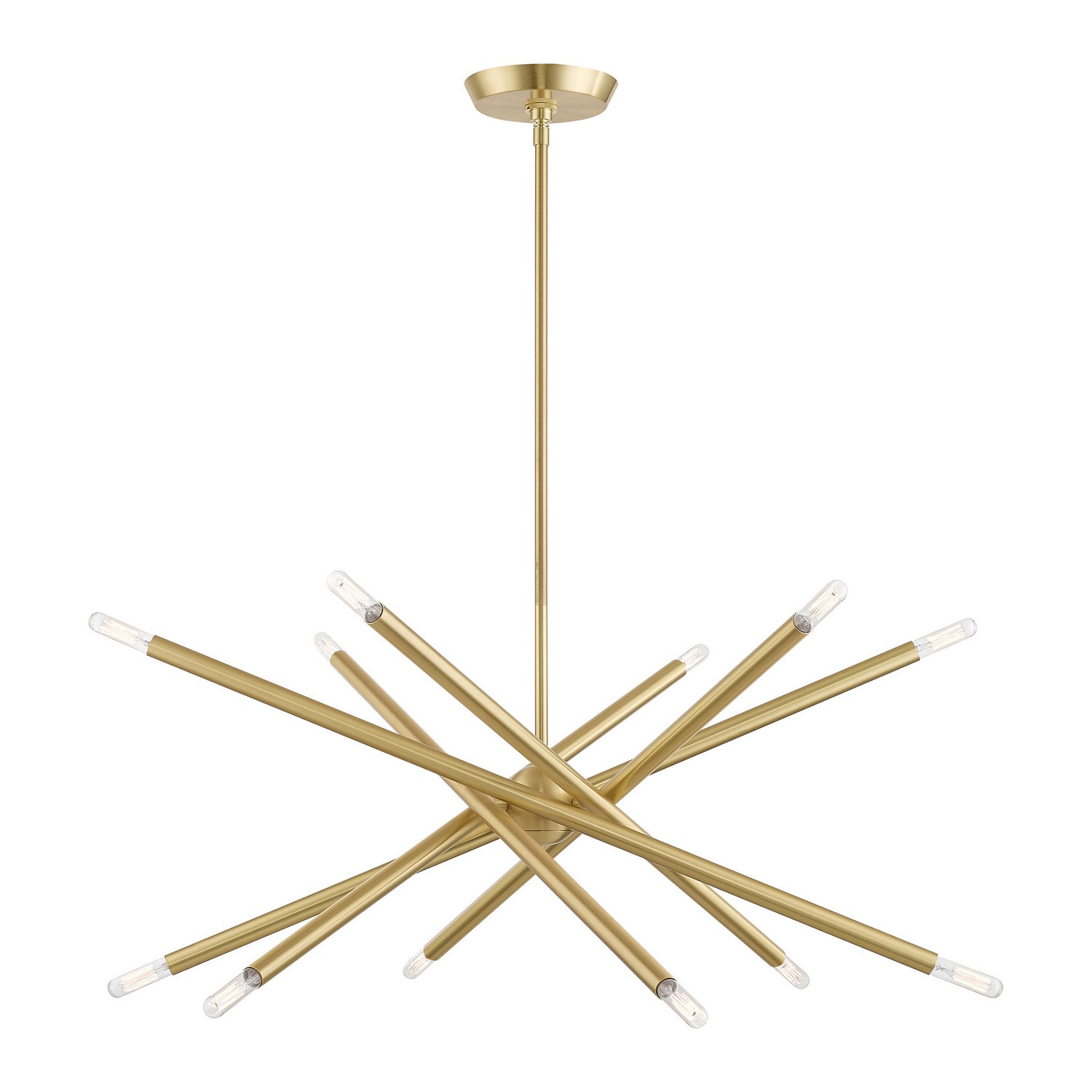 Livex Lighting - 46776-12 - 12 Light Chandelier - Soho - Satin Brass