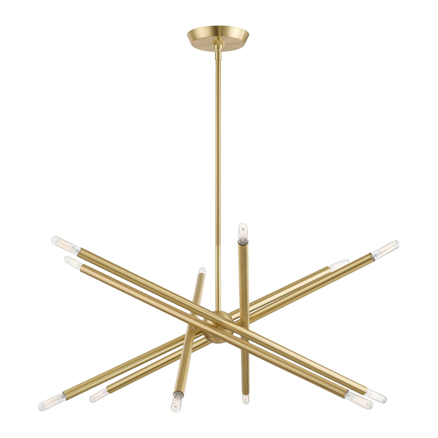 Livex Lighting - 46776-12 - 12 Light Chandelier - Soho - Satin Brass