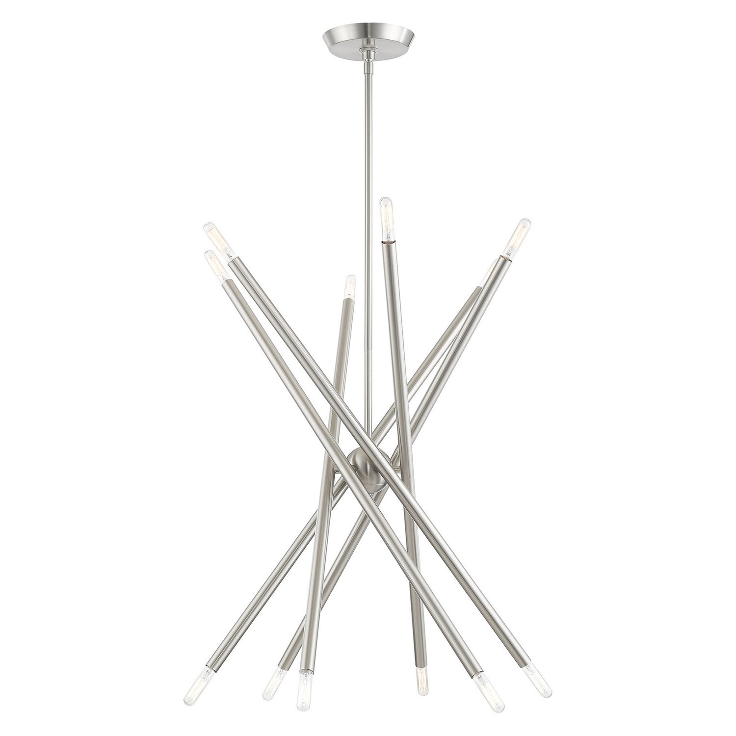 Livex Lighting - 46776-91 - 12 Light Chandelier - Soho - Brushed Nickel
