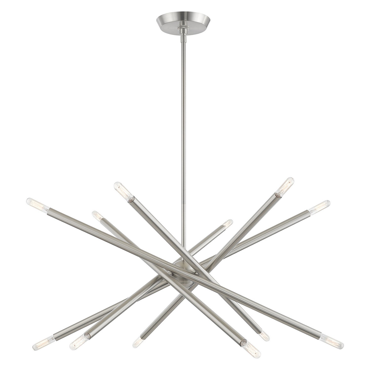 Livex Lighting - 46776-91 - 12 Light Chandelier - Soho - Brushed Nickel