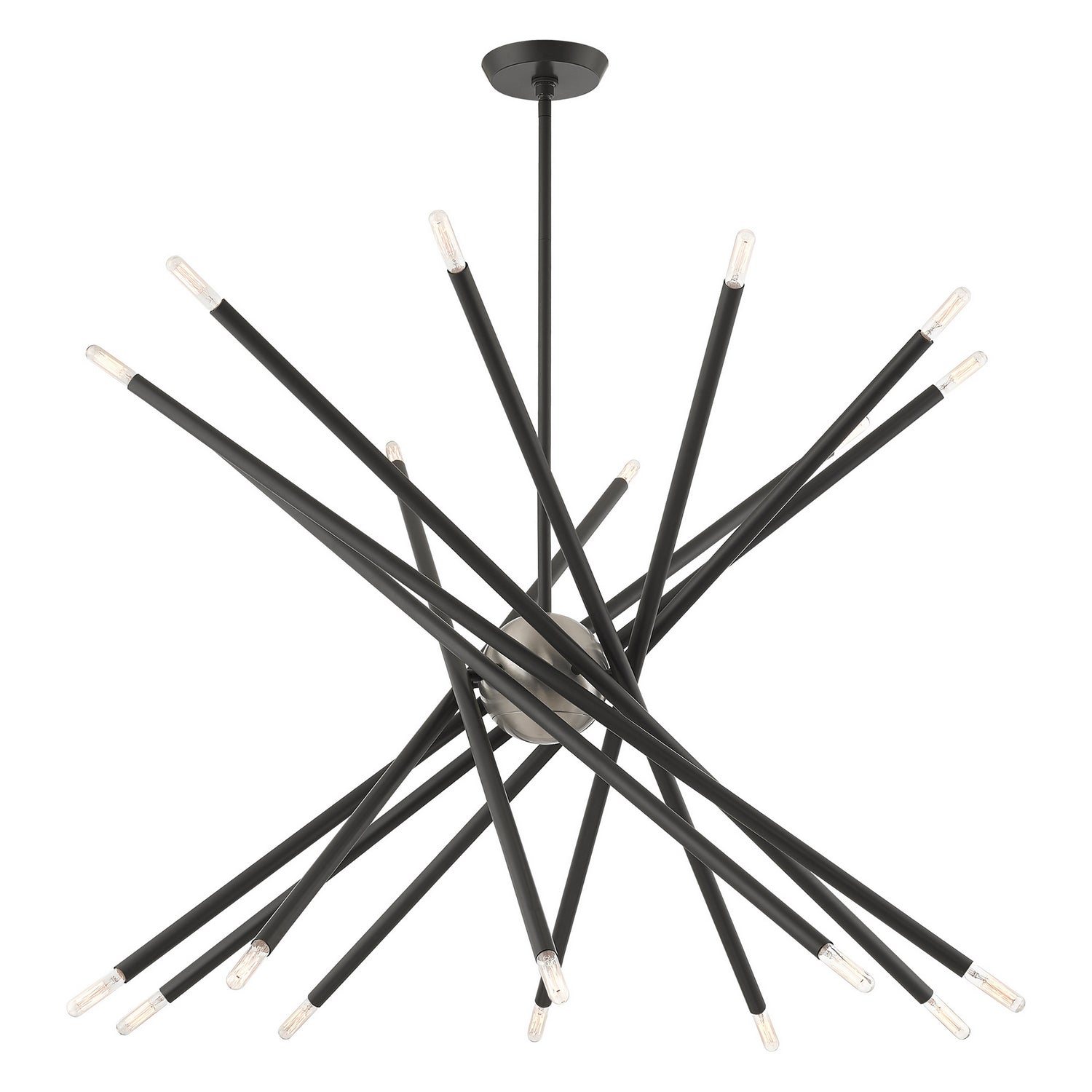 Livex Lighting - 46779-76 - 20 Light Chandelier - Soho - Scandinavian Gray w/ Brushed Nickels