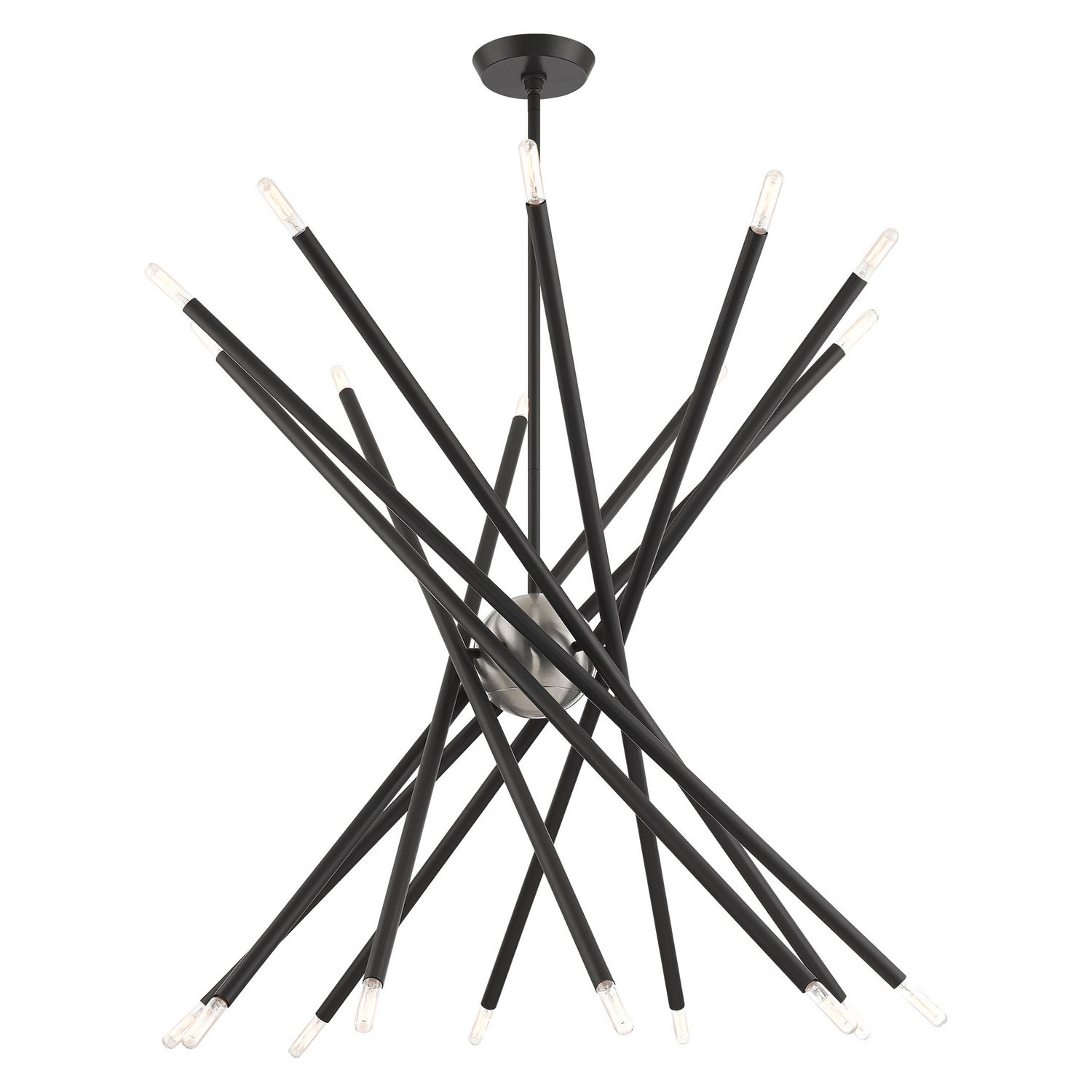 Livex Lighting - 46779-76 - 20 Light Chandelier - Soho - Scandinavian Gray w/ Brushed Nickels