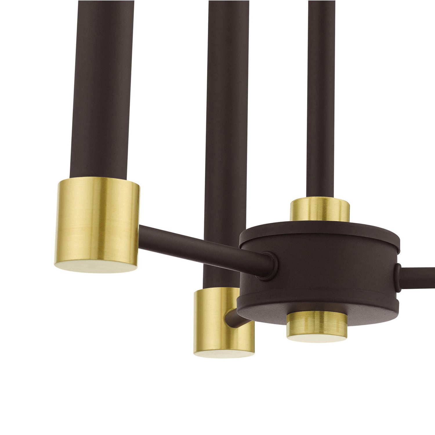 Livex Lighting - 46883-07 - Three Light Chandelier - Karlstad - Bronze w/ Satin Brasss