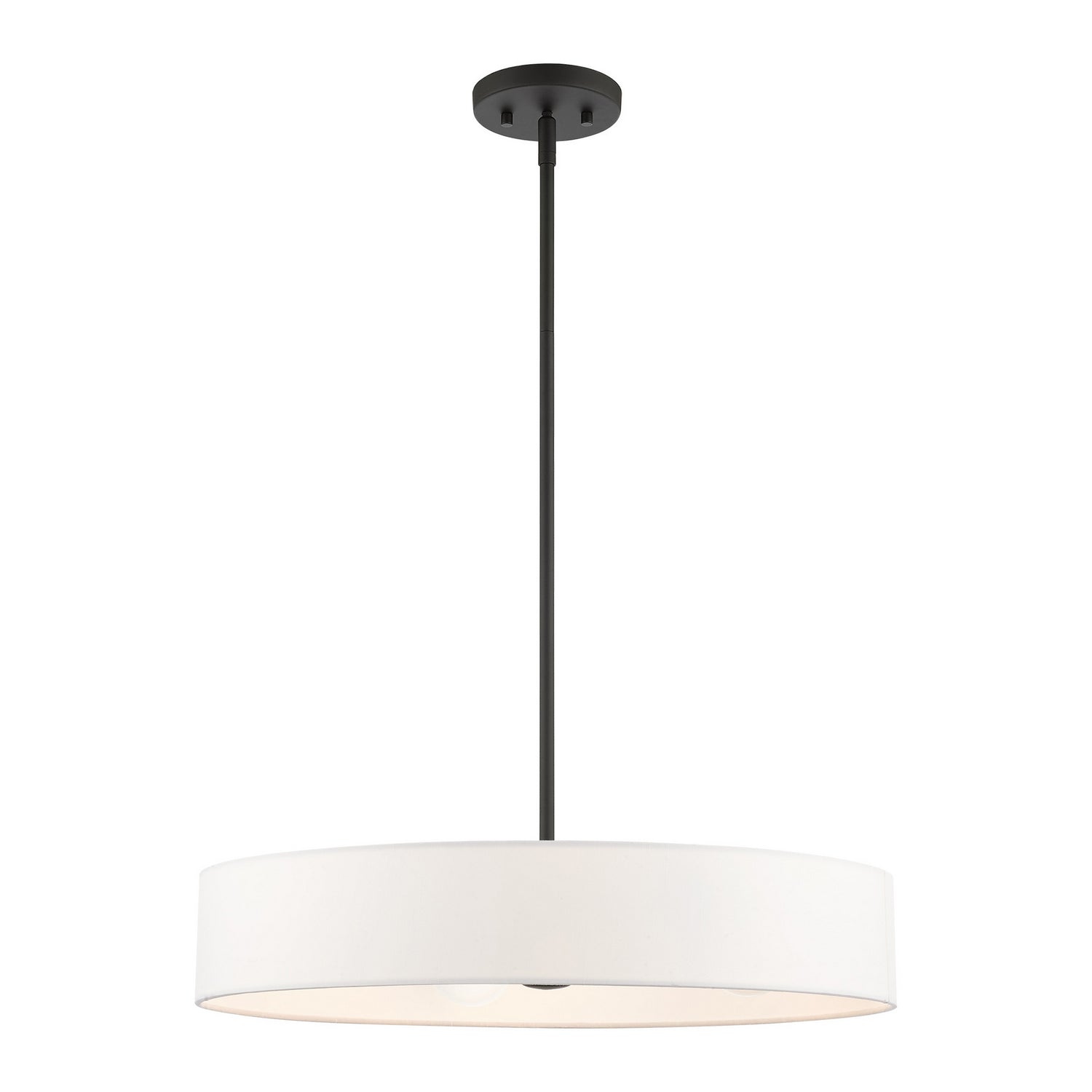 Livex Lighting - 46924-04 - Four Light Pendant - Venlo - Black w/ Brushed Nickels
