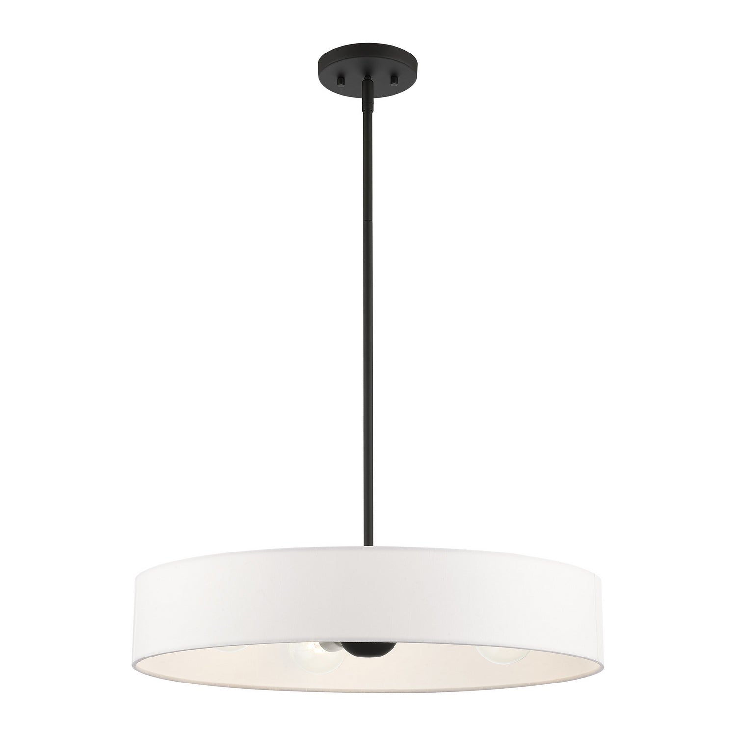 Livex Lighting - 46924-04 - Four Light Pendant - Venlo - Black w/ Brushed Nickels